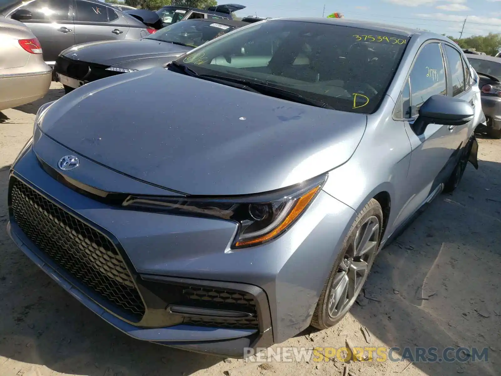 2 Photograph of a damaged car 5YFS4RCEXLP028813 TOYOTA COROLLA 2020