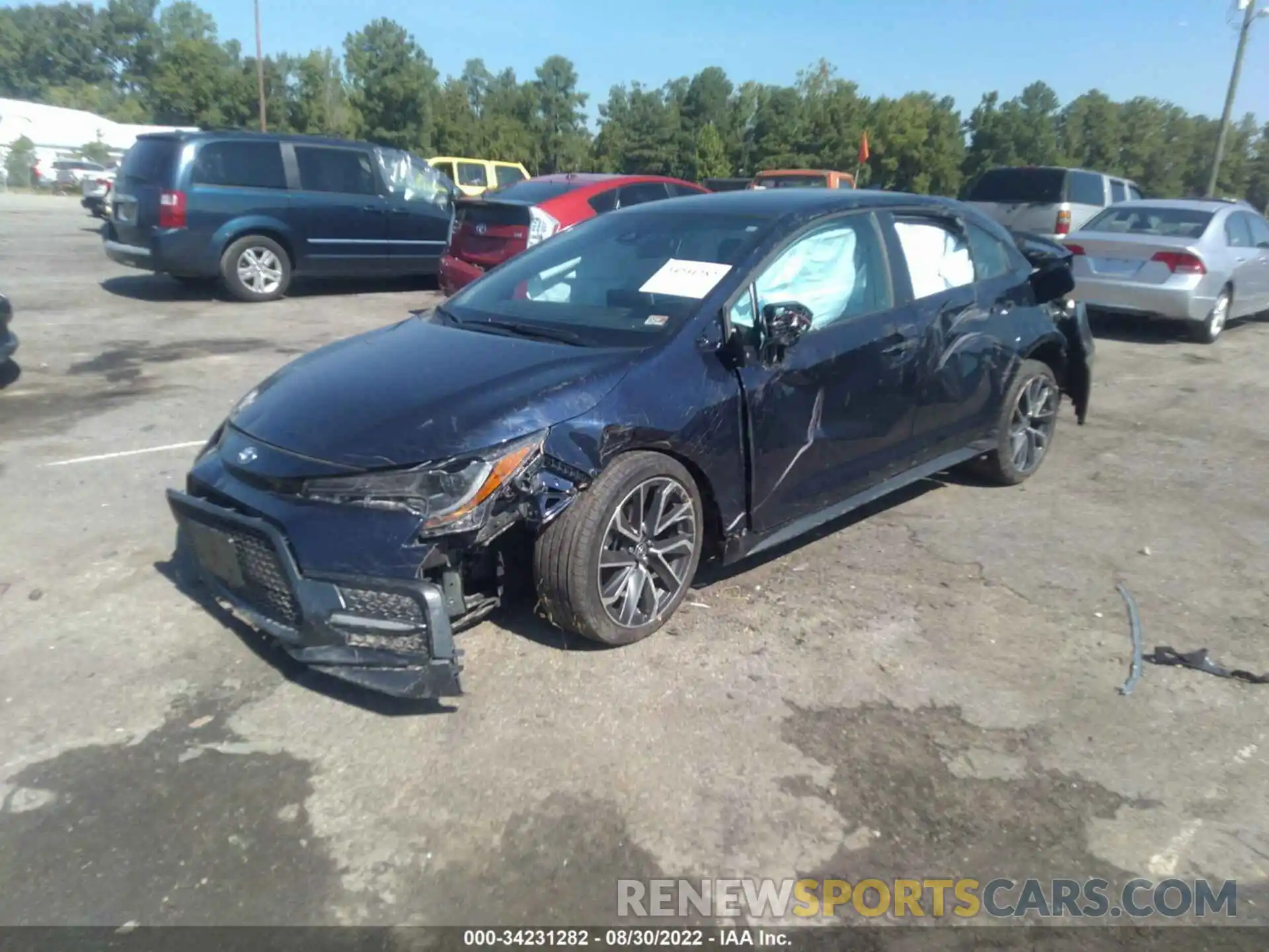 2 Photograph of a damaged car 5YFS4RCEXLP029489 TOYOTA COROLLA 2020