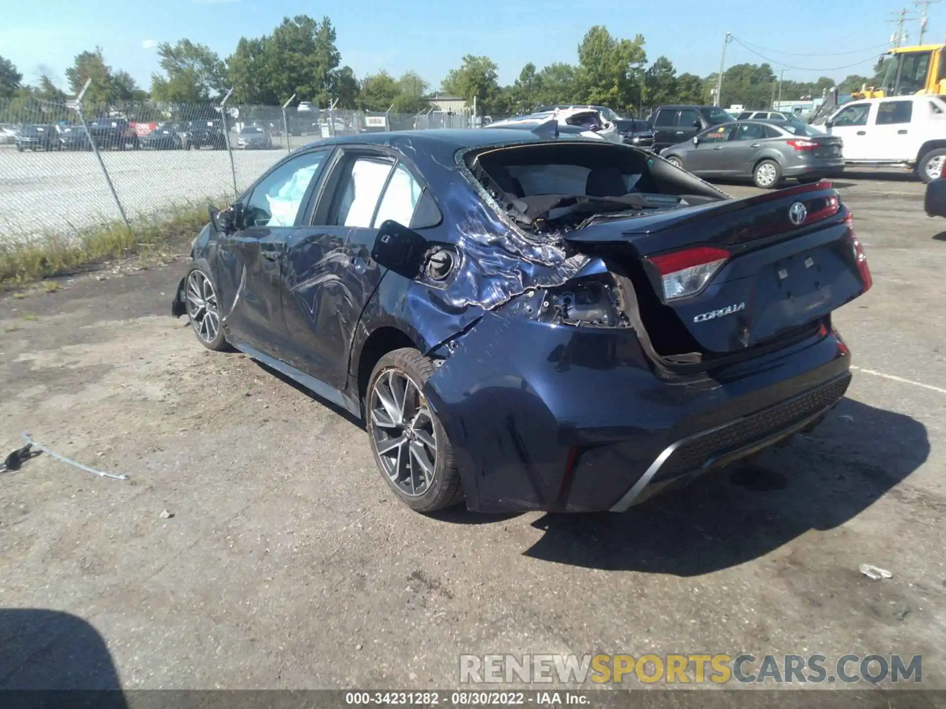 3 Photograph of a damaged car 5YFS4RCEXLP029489 TOYOTA COROLLA 2020