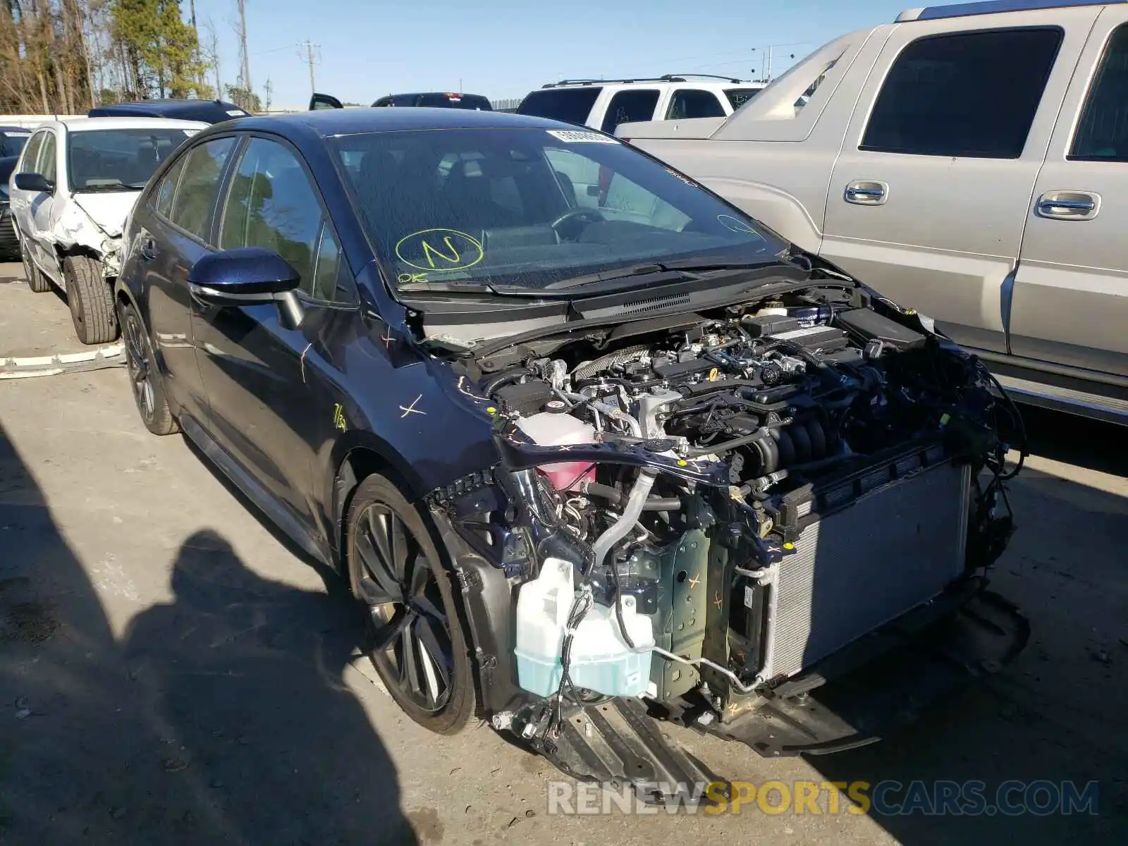 1 Photograph of a damaged car 5YFS4RCEXLP029802 TOYOTA COROLLA 2020