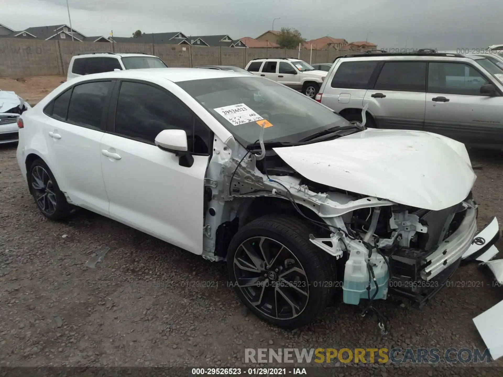 1 Photograph of a damaged car 5YFS4RCEXLP029833 TOYOTA COROLLA 2020