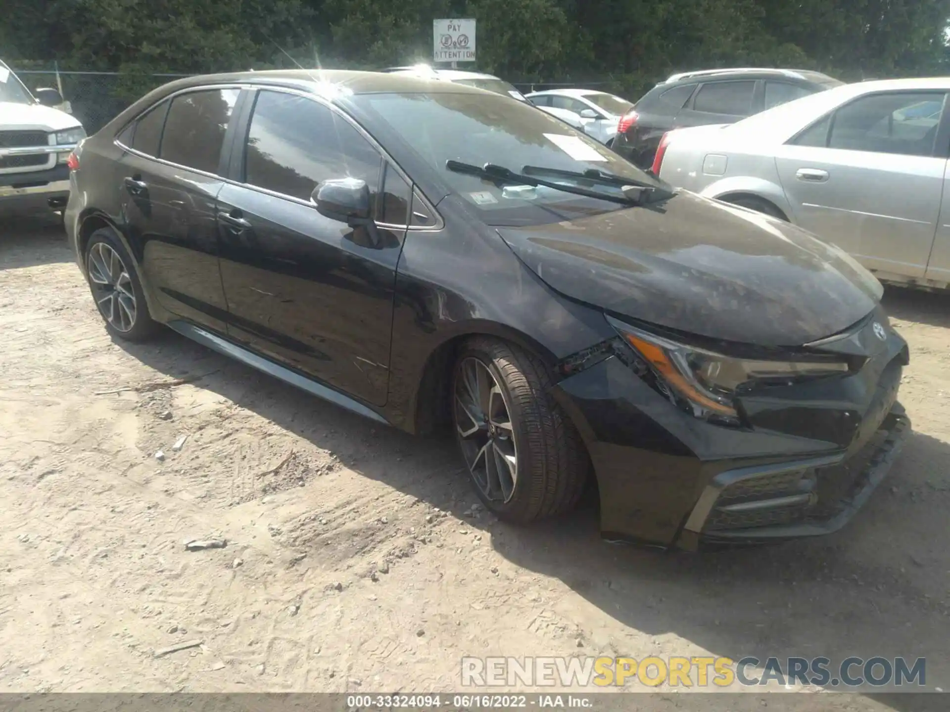 1 Photograph of a damaged car 5YFS4RCEXLP030223 TOYOTA COROLLA 2020