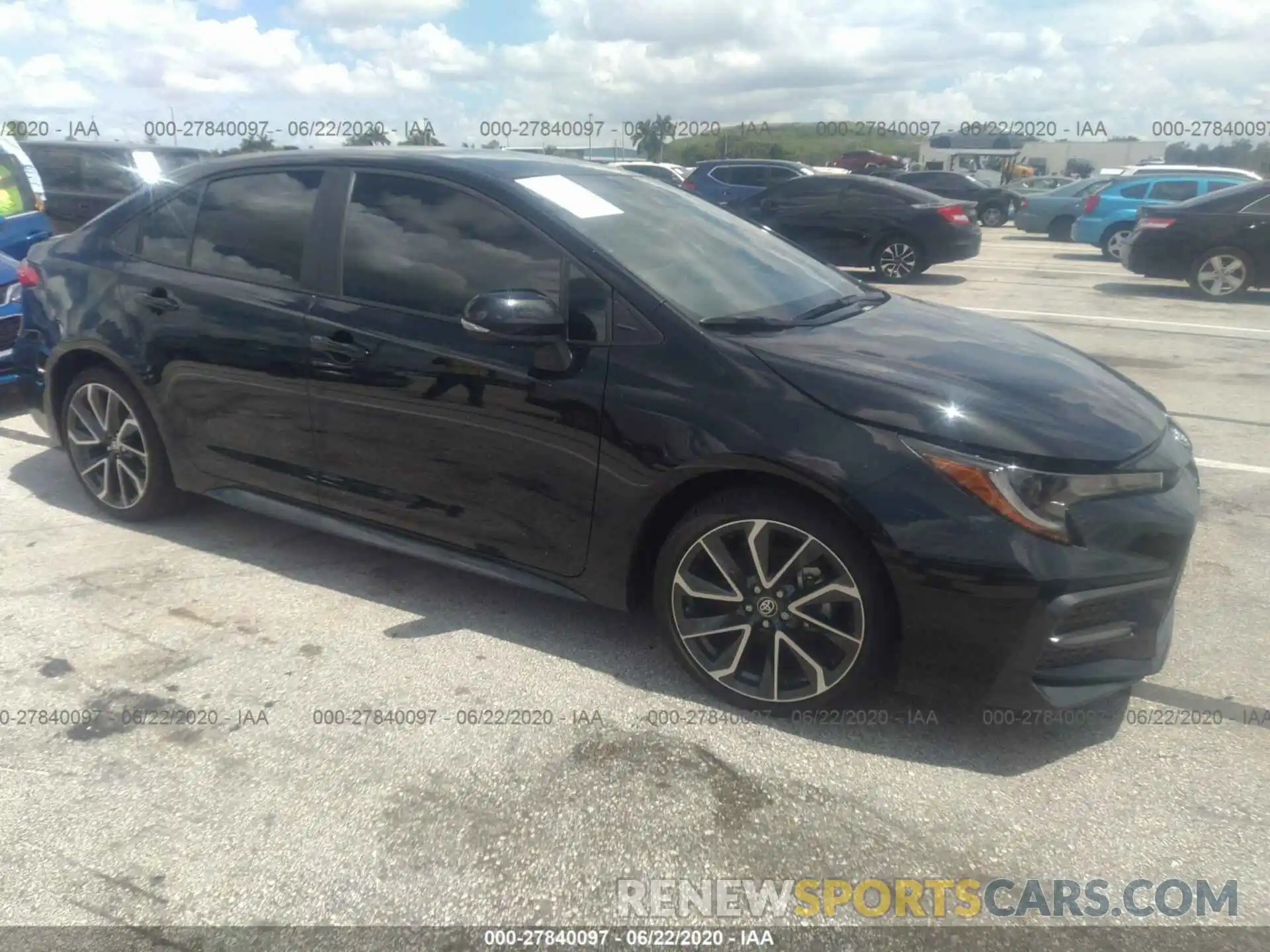 1 Photograph of a damaged car 5YFS4RCEXLP032134 TOYOTA COROLLA 2020