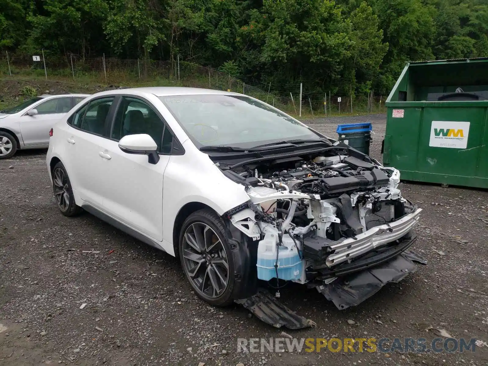 1 Photograph of a damaged car 5YFS4RCEXLP033347 TOYOTA COROLLA 2020