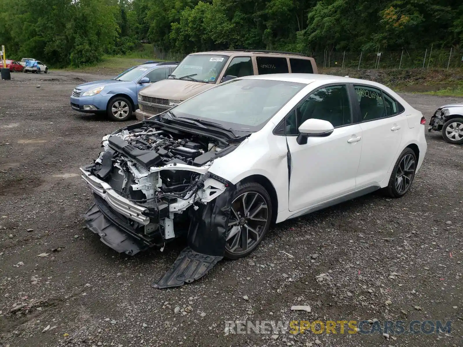 2 Photograph of a damaged car 5YFS4RCEXLP033347 TOYOTA COROLLA 2020