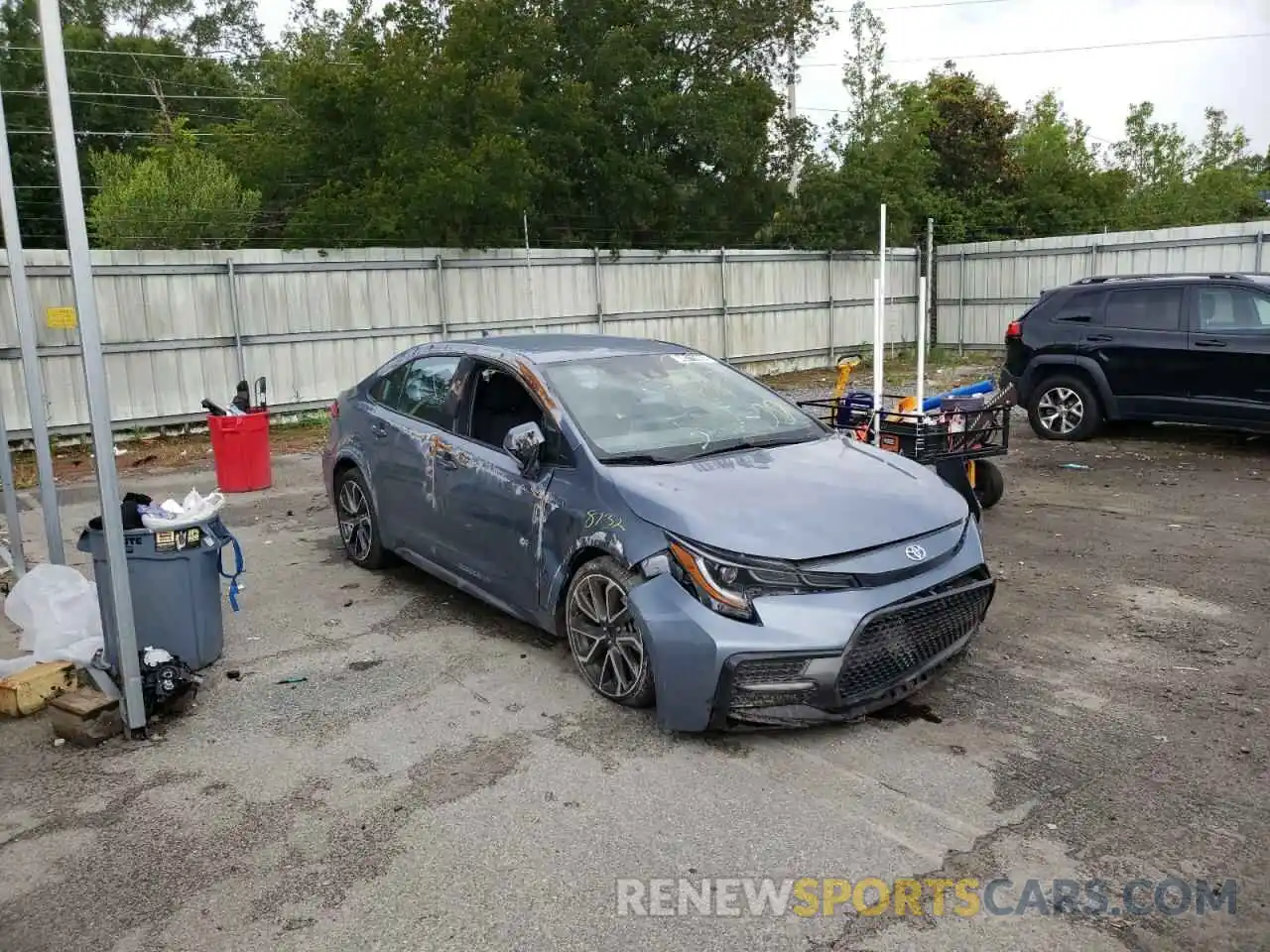 1 Photograph of a damaged car 5YFS4RCEXLP035650 TOYOTA COROLLA 2020