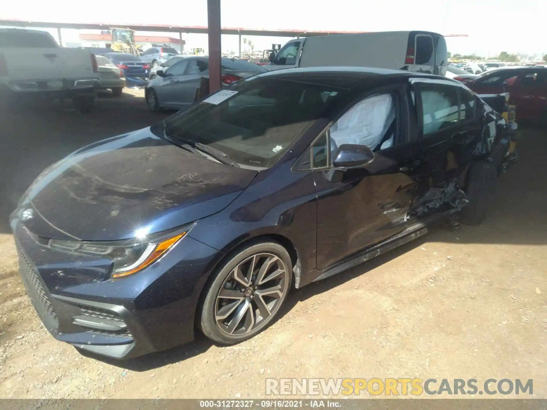 2 Photograph of a damaged car 5YFS4RCEXLP036605 TOYOTA COROLLA 2020