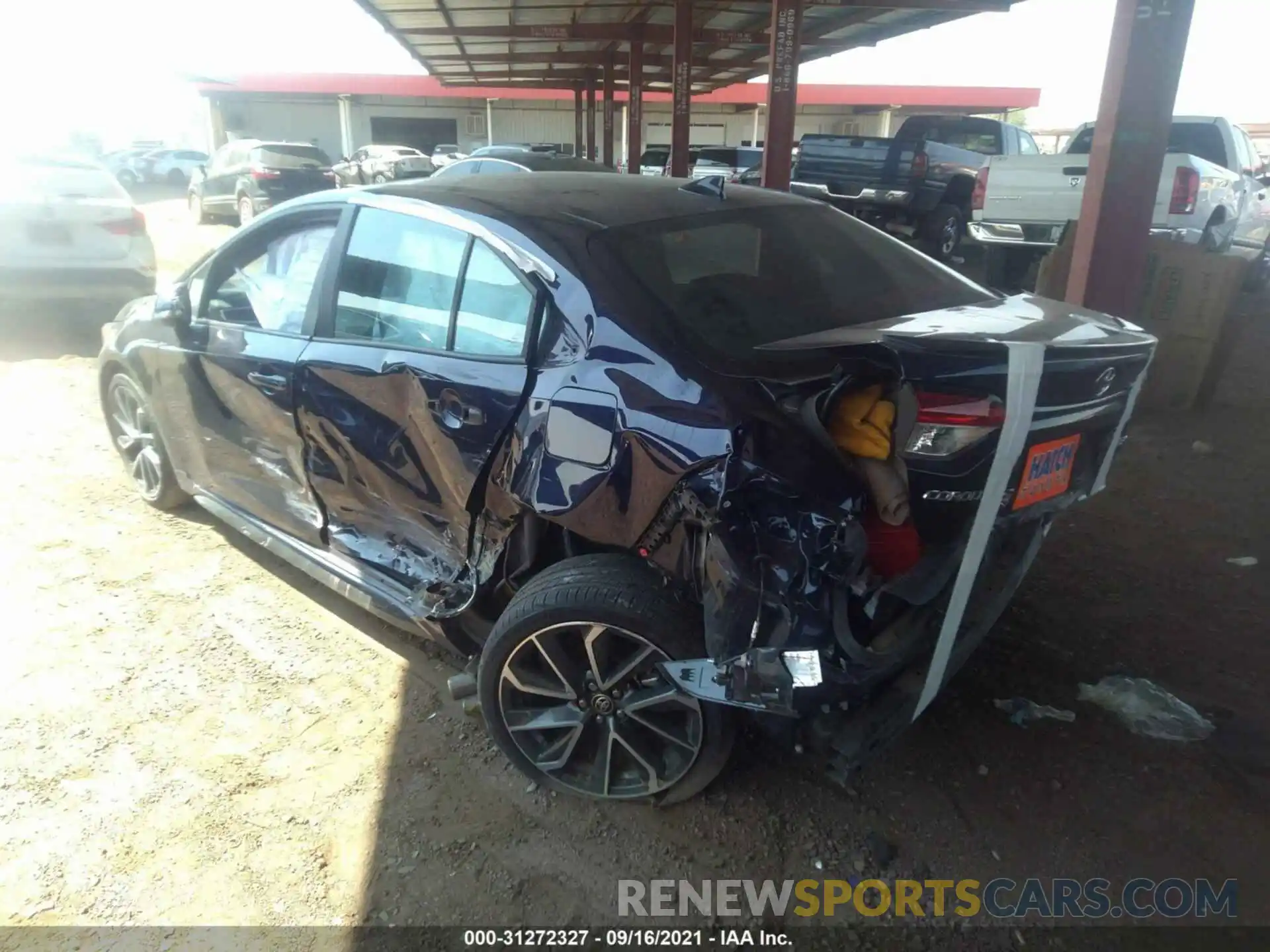 3 Photograph of a damaged car 5YFS4RCEXLP036605 TOYOTA COROLLA 2020