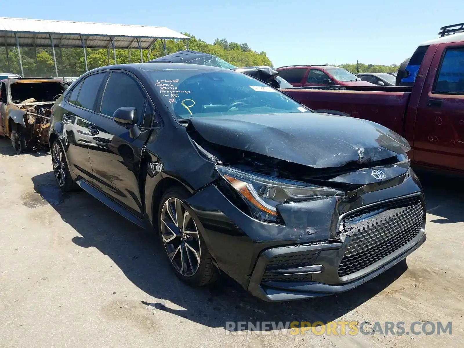 1 Photograph of a damaged car 5YFS4RCEXLP036880 TOYOTA COROLLA 2020