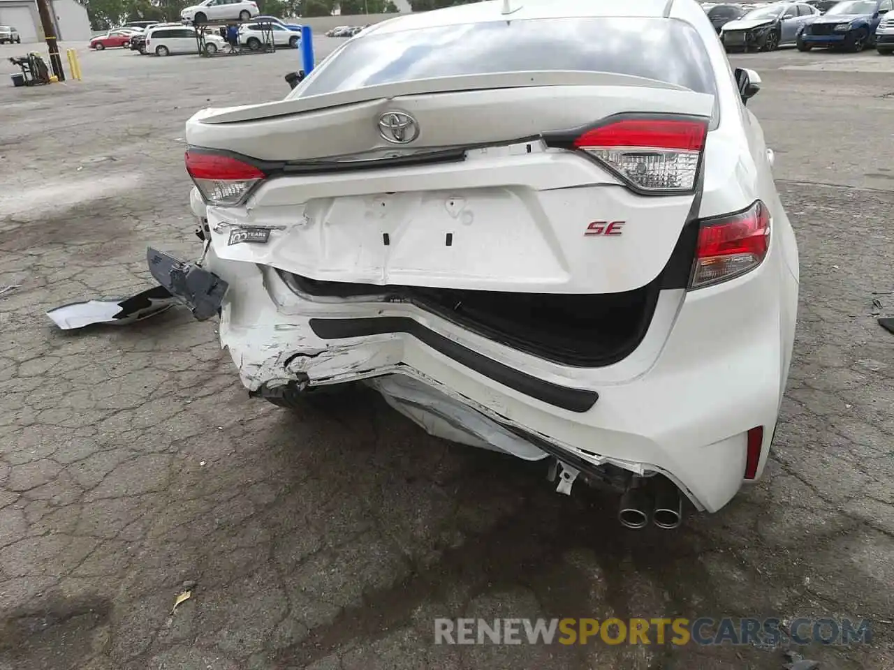 9 Photograph of a damaged car 5YFS4RCEXLP037138 TOYOTA COROLLA 2020