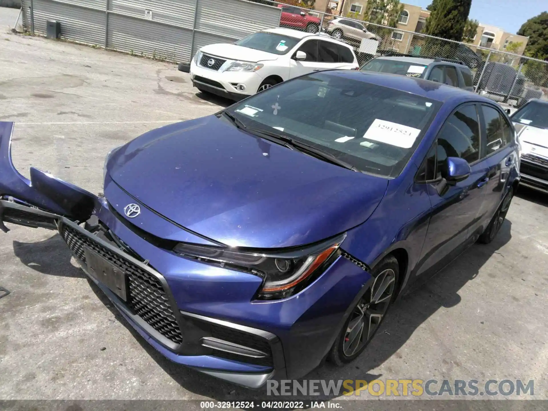 2 Photograph of a damaged car 5YFS4RCEXLP037141 TOYOTA COROLLA 2020