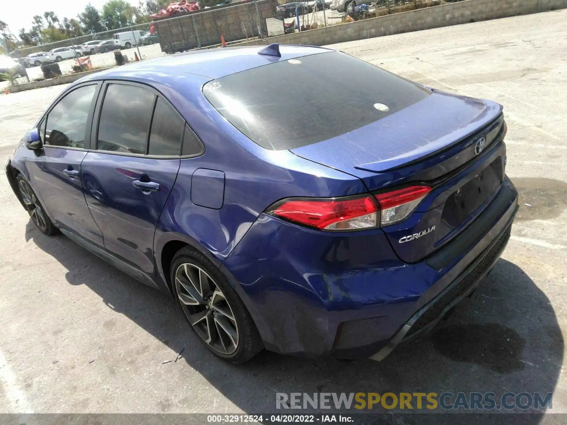 3 Photograph of a damaged car 5YFS4RCEXLP037141 TOYOTA COROLLA 2020