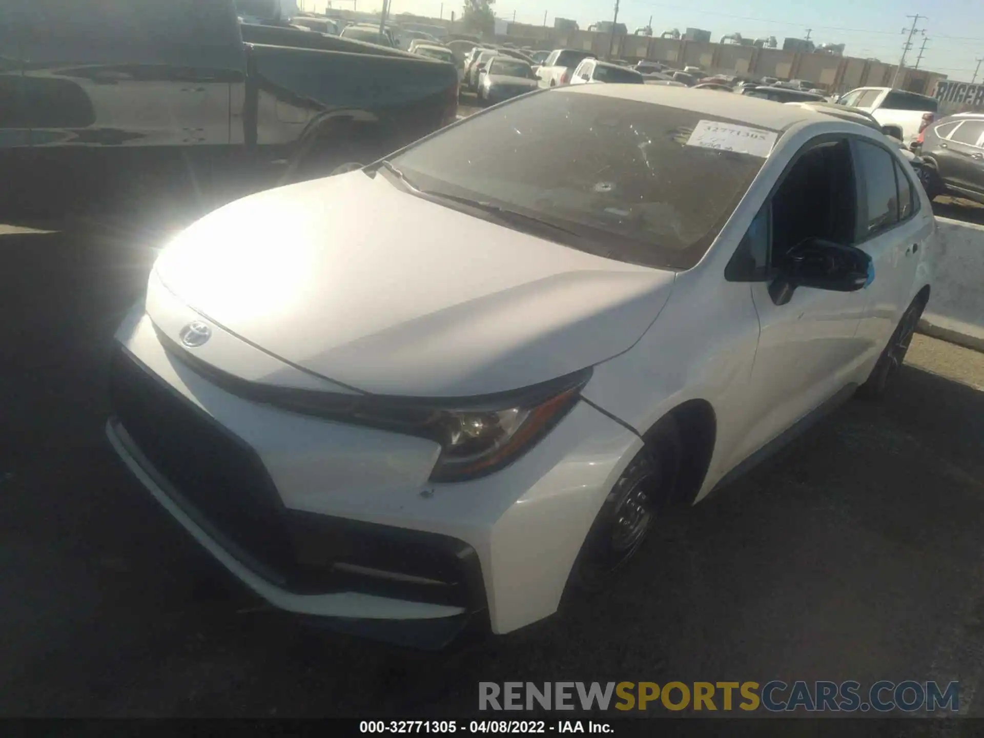 2 Photograph of a damaged car 5YFS4RCEXLP037429 TOYOTA COROLLA 2020