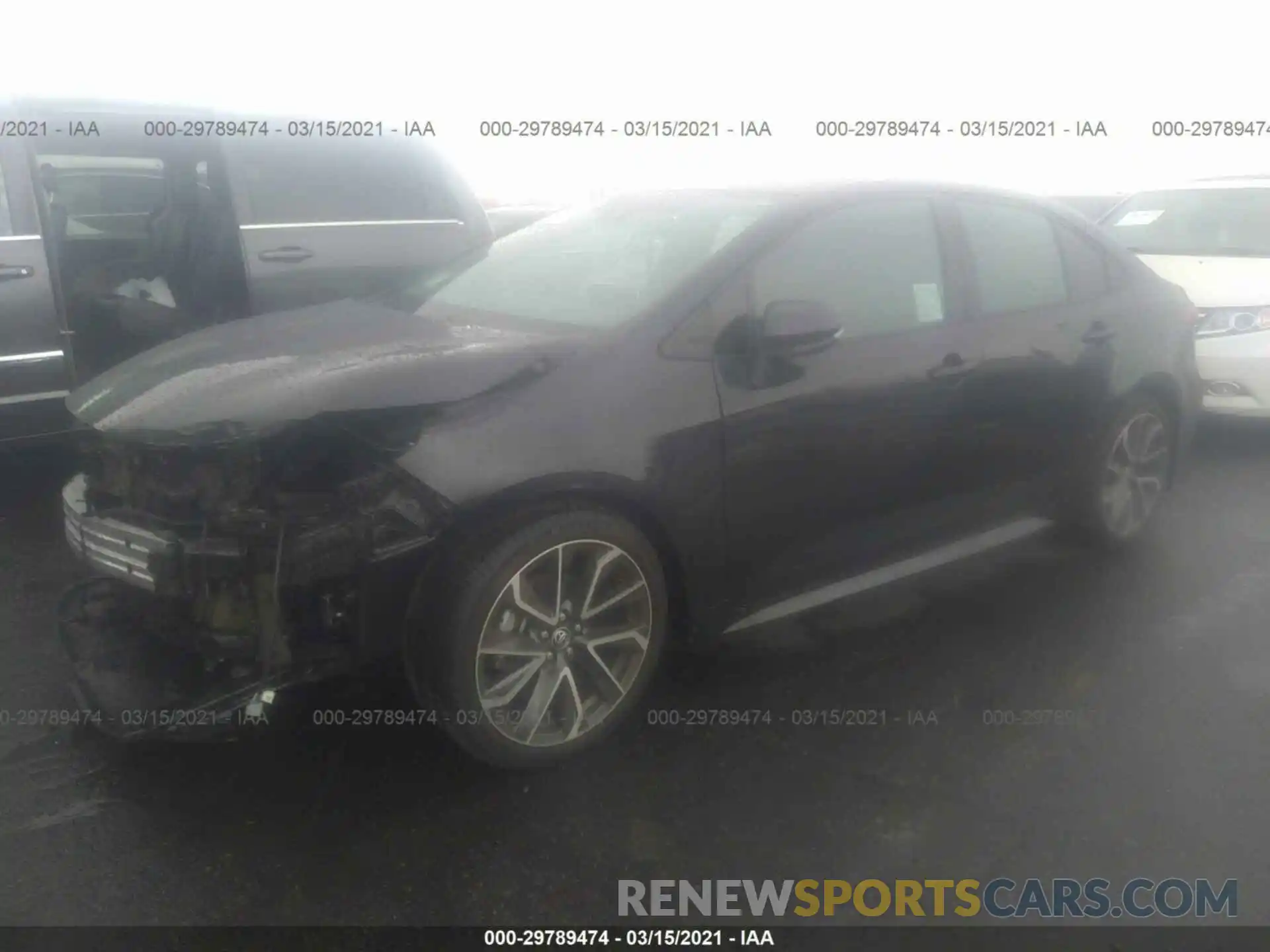 2 Photograph of a damaged car 5YFS4RCEXLP037589 TOYOTA COROLLA 2020