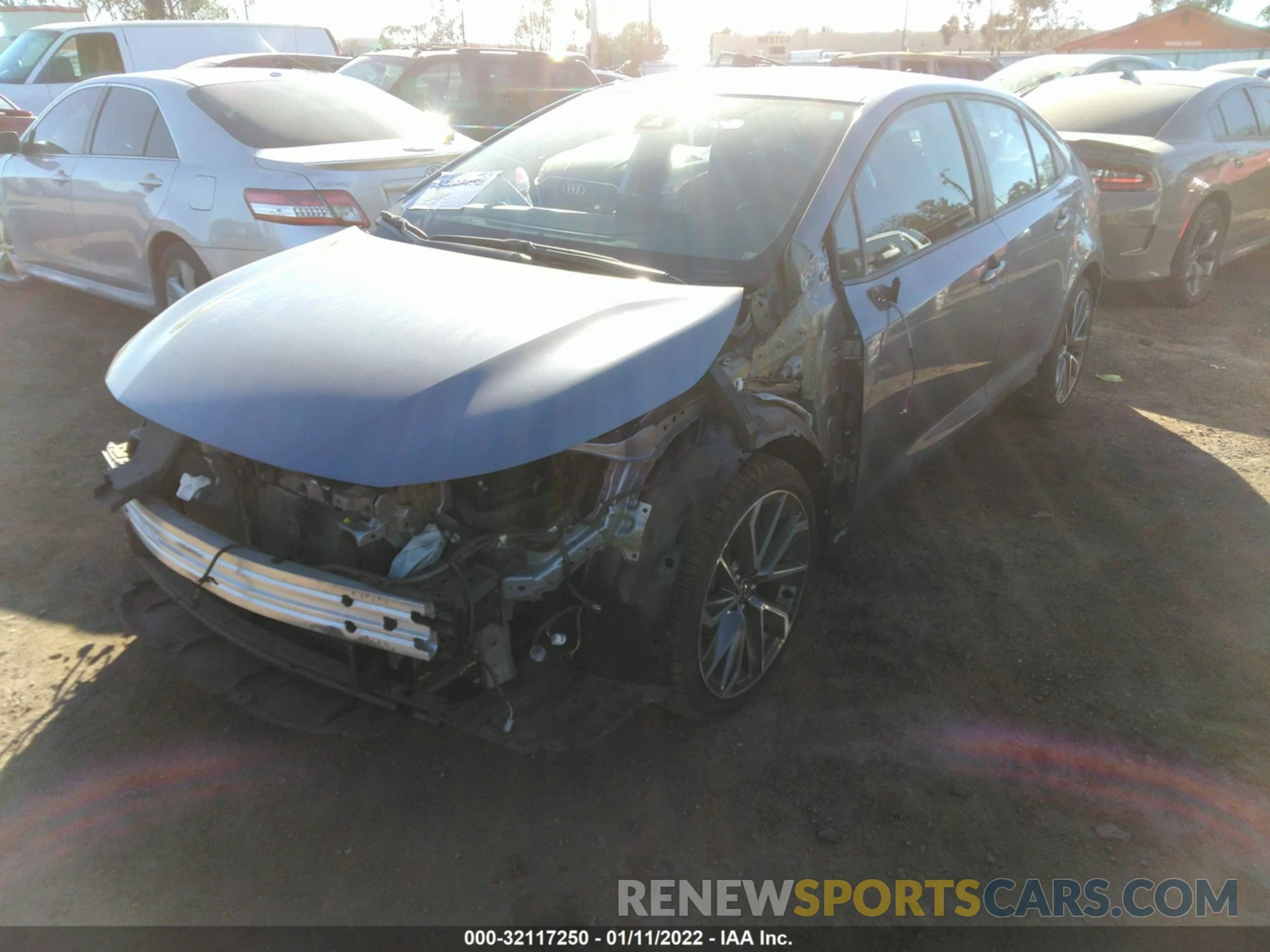 2 Photograph of a damaged car 5YFS4RCEXLP038032 TOYOTA COROLLA 2020