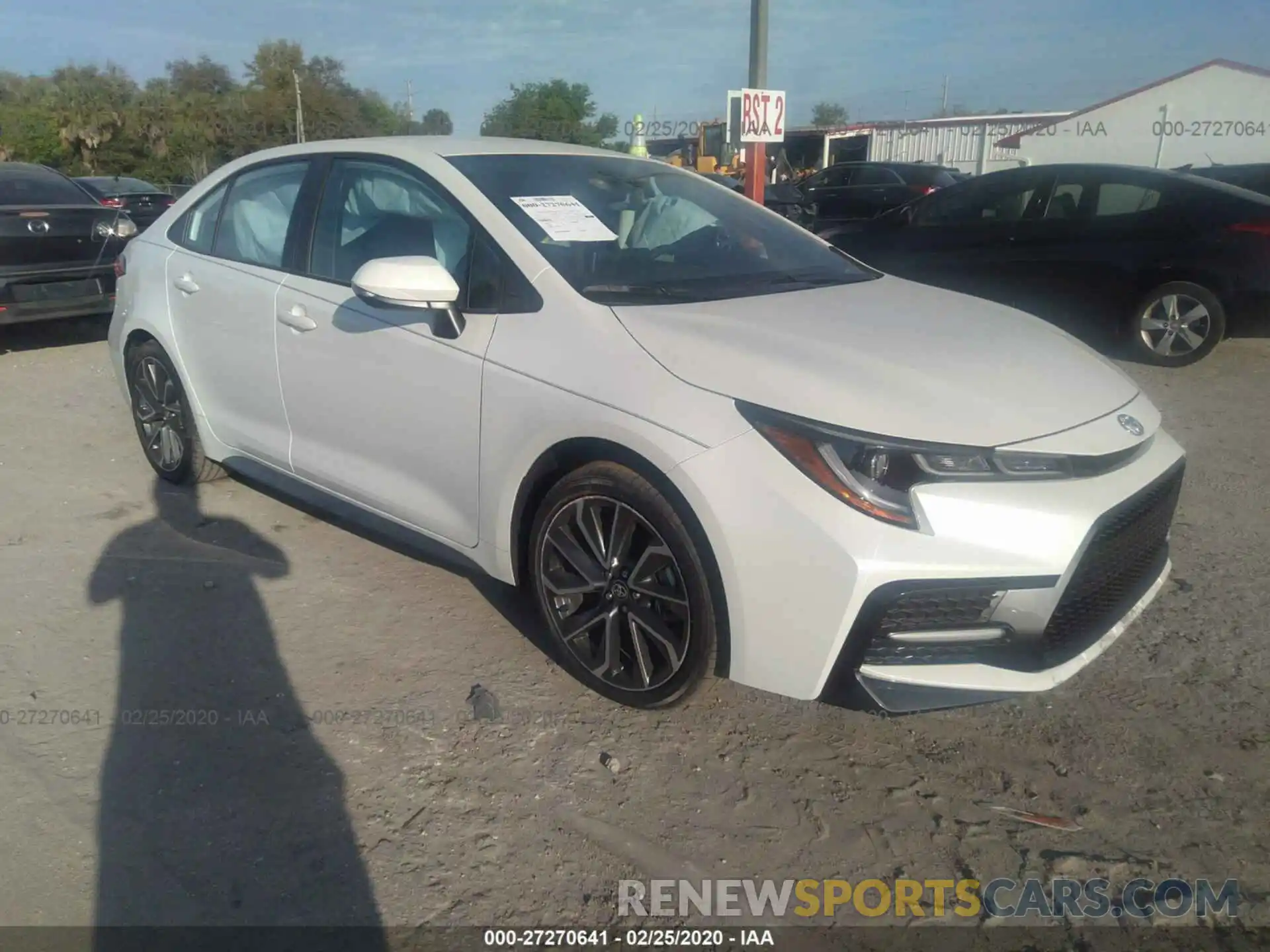 1 Photograph of a damaged car 5YFS4RCEXLP038631 TOYOTA COROLLA 2020