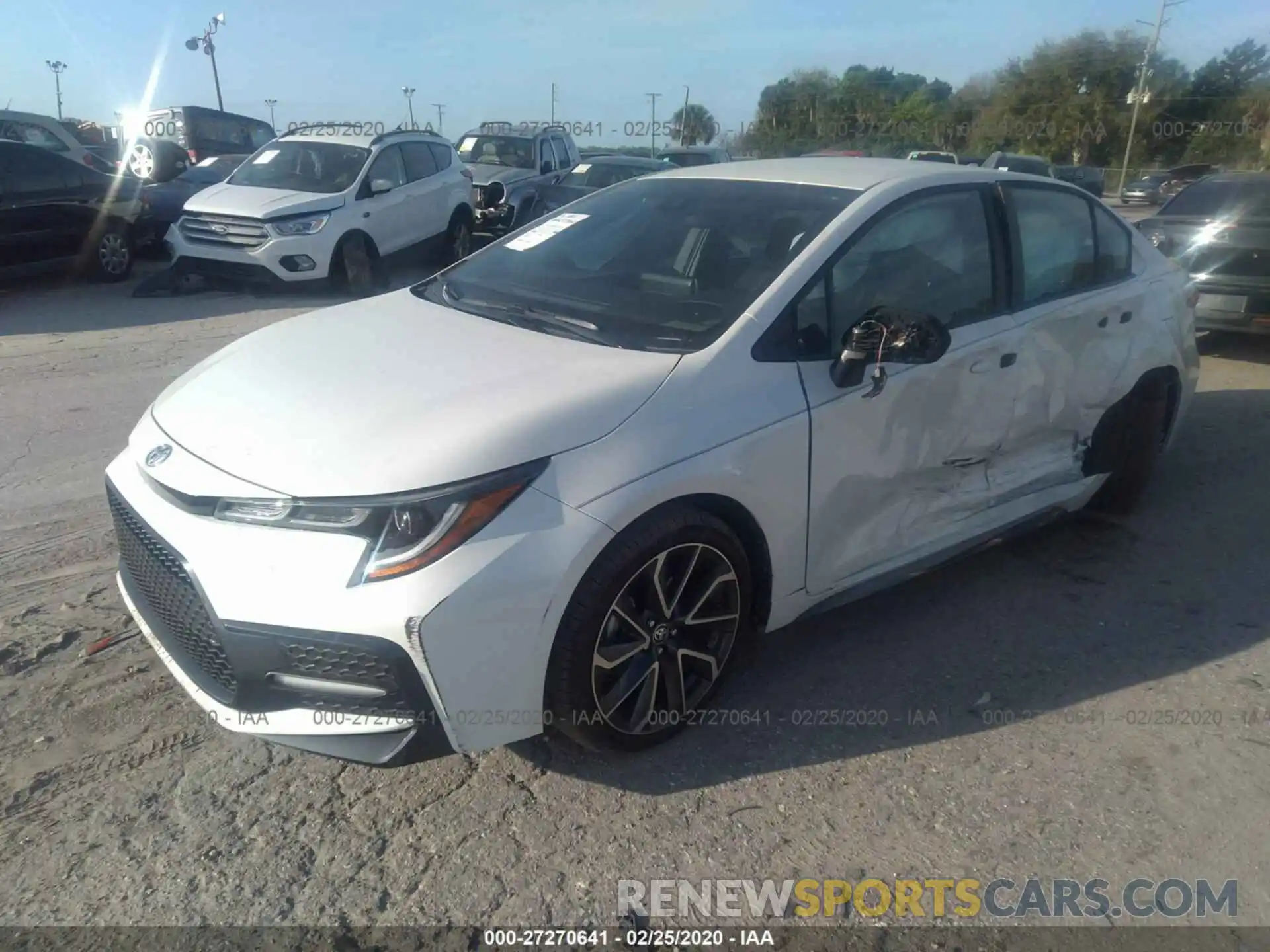 2 Photograph of a damaged car 5YFS4RCEXLP038631 TOYOTA COROLLA 2020