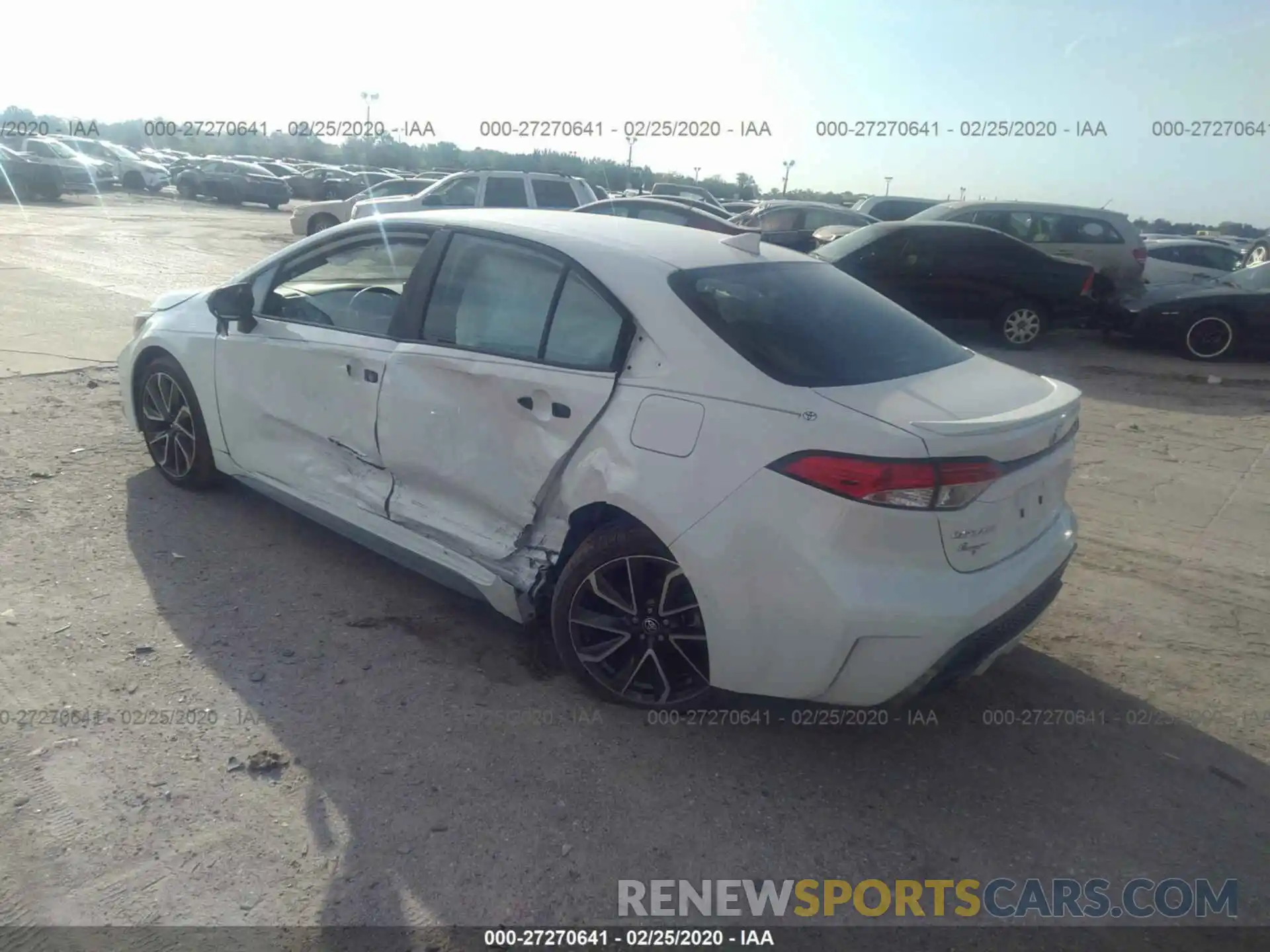 3 Photograph of a damaged car 5YFS4RCEXLP038631 TOYOTA COROLLA 2020