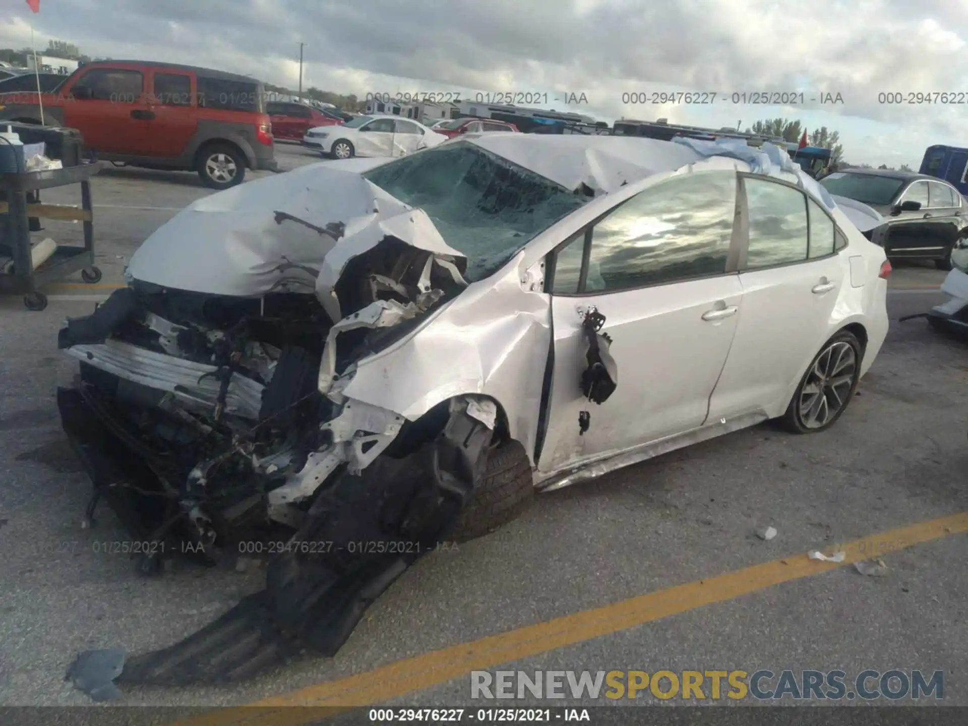 2 Photograph of a damaged car 5YFS4RCEXLP041500 TOYOTA COROLLA 2020