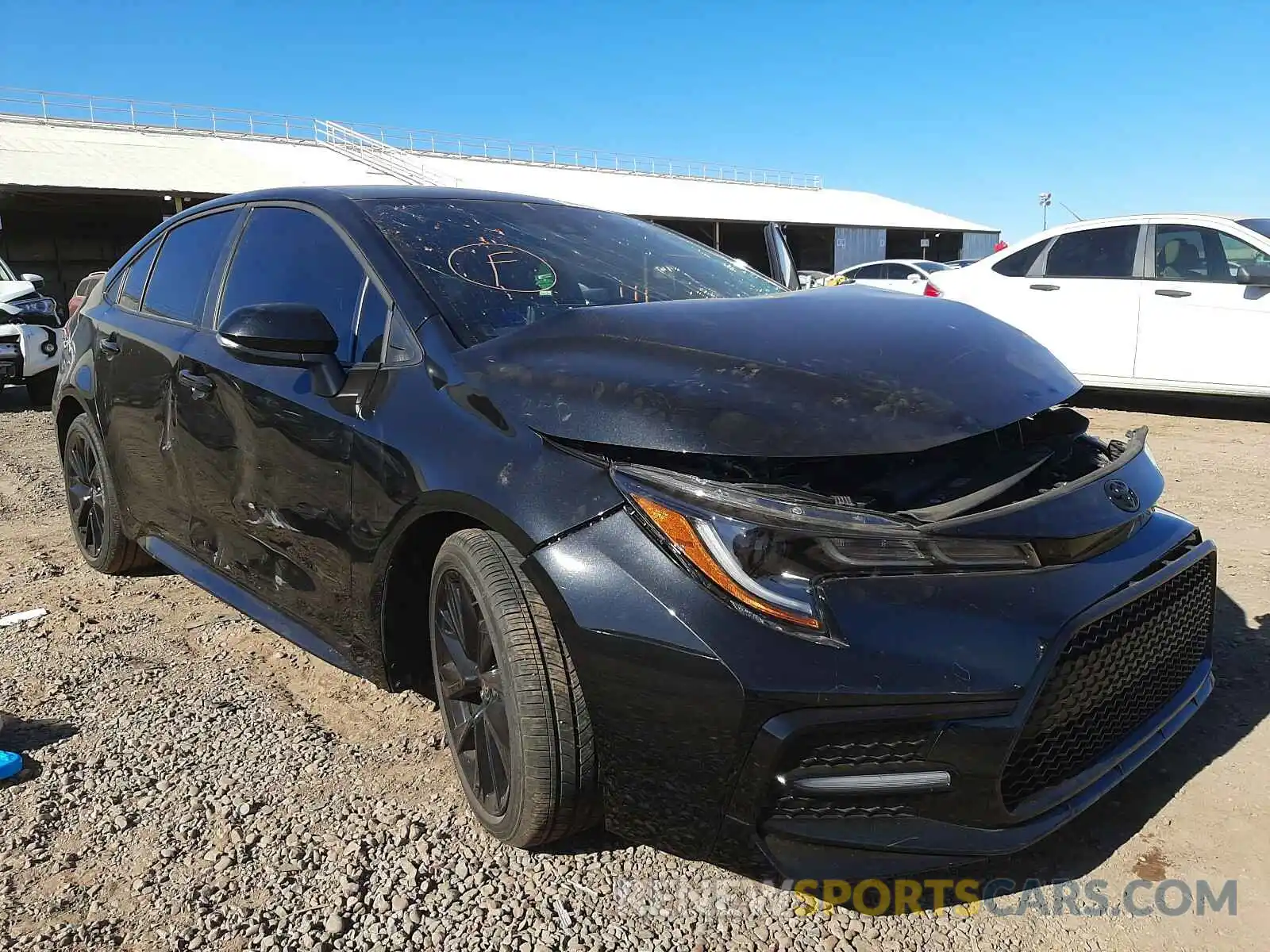 1 Photograph of a damaged car 5YFS4RCEXLP041593 TOYOTA COROLLA 2020