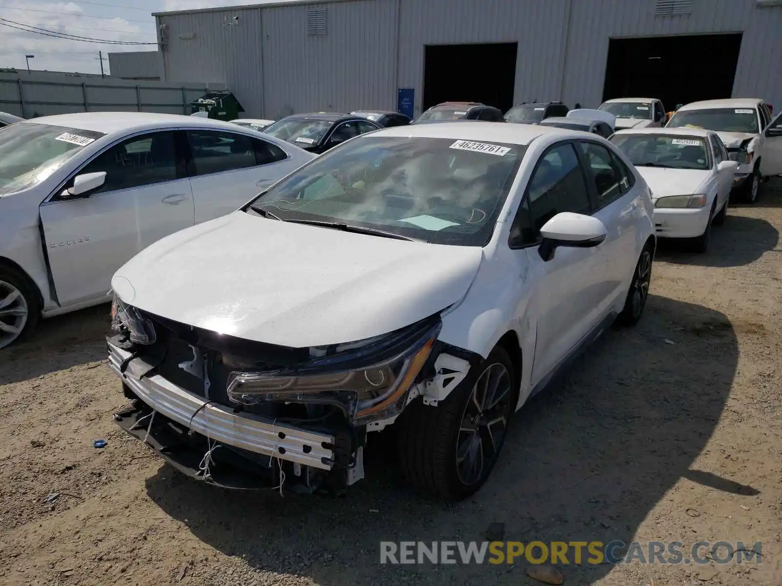 2 Photograph of a damaged car 5YFS4RCEXLP042579 TOYOTA COROLLA 2020