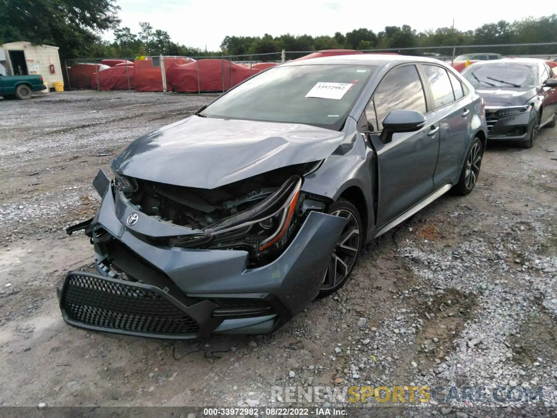 2 Photograph of a damaged car 5YFS4RCEXLP043487 TOYOTA COROLLA 2020