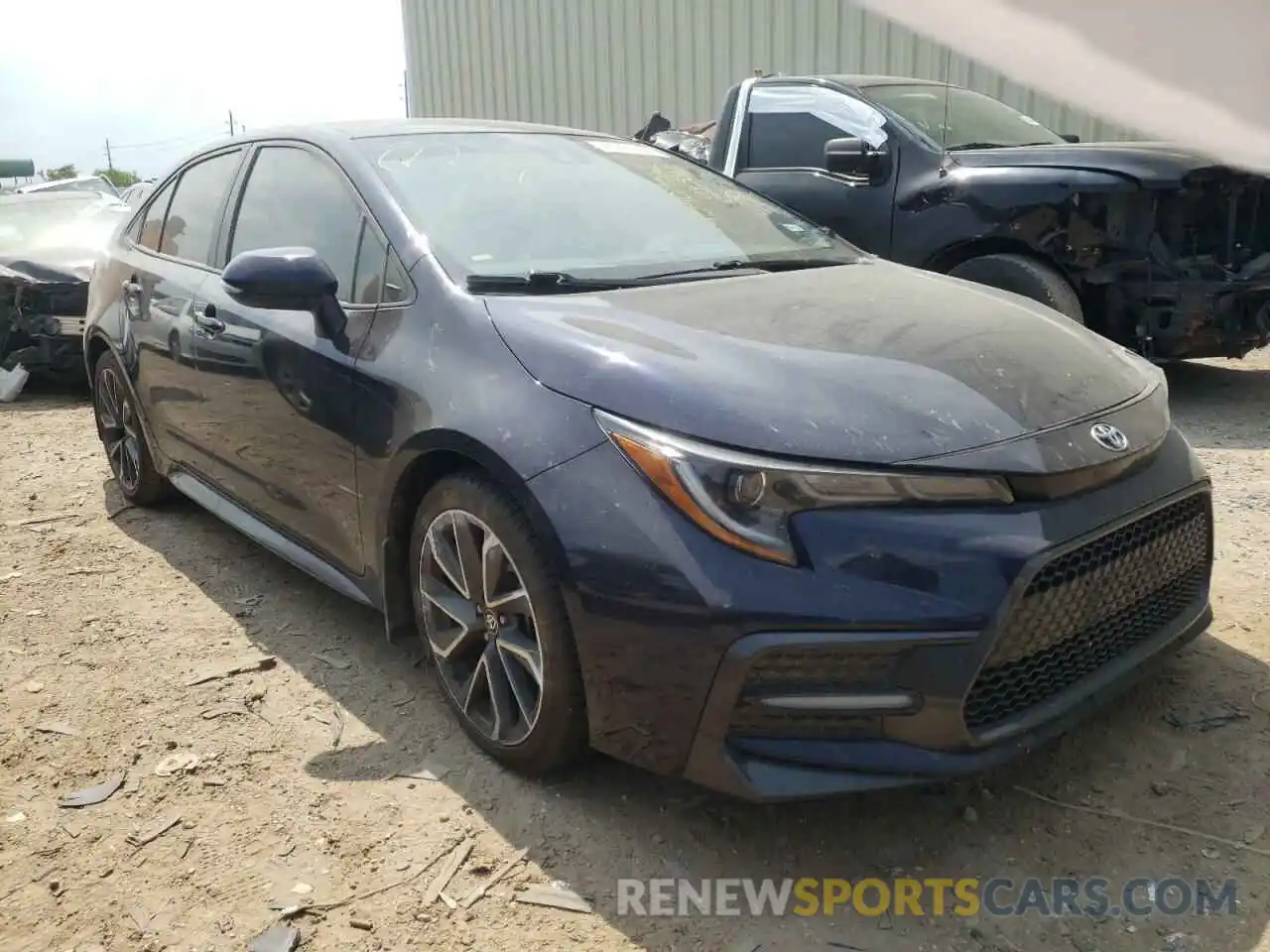 1 Photograph of a damaged car 5YFS4RCEXLP043862 TOYOTA COROLLA 2020