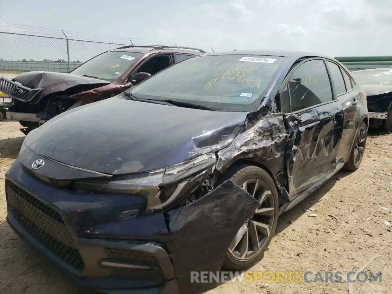 2 Photograph of a damaged car 5YFS4RCEXLP043862 TOYOTA COROLLA 2020