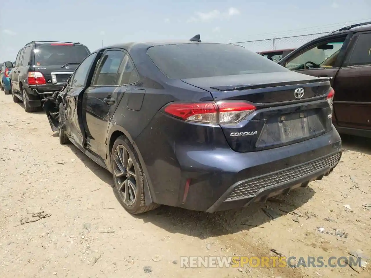 3 Photograph of a damaged car 5YFS4RCEXLP043862 TOYOTA COROLLA 2020