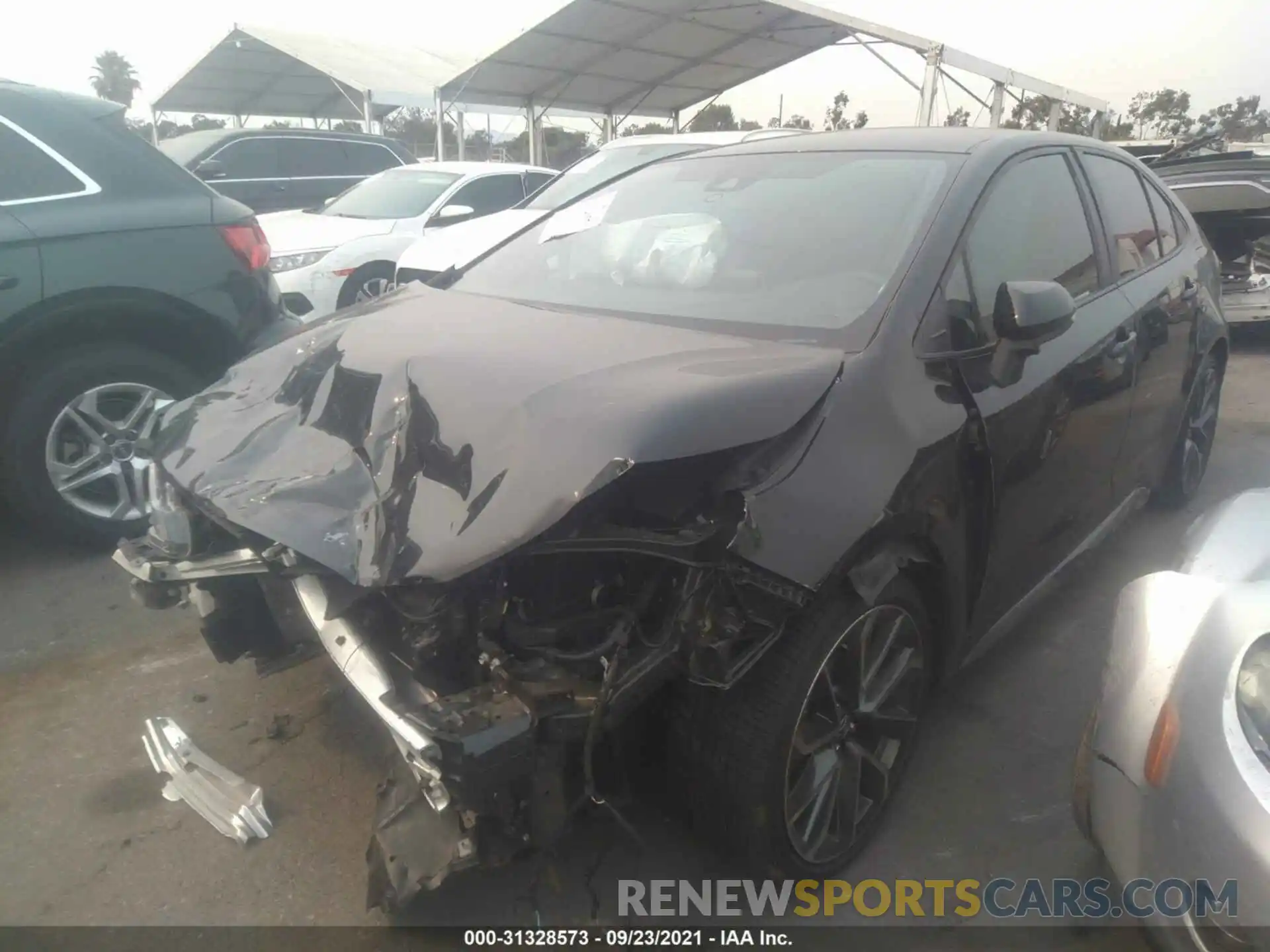 2 Photograph of a damaged car 5YFS4RCEXLP044431 TOYOTA COROLLA 2020