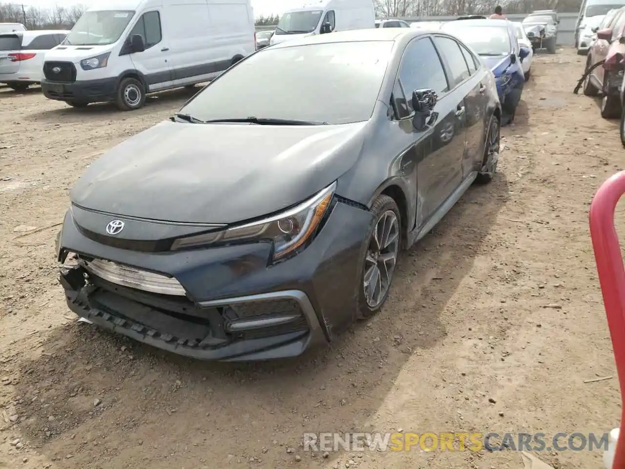 2 Photograph of a damaged car 5YFS4RCEXLP045997 TOYOTA COROLLA 2020