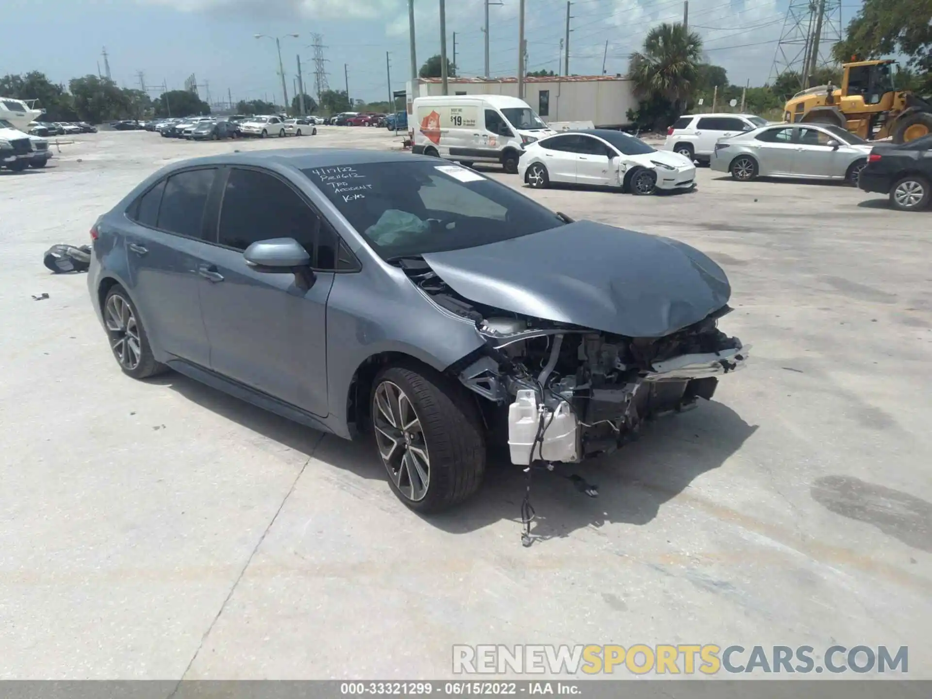 1 Photograph of a damaged car 5YFS4RCEXLP046356 TOYOTA COROLLA 2020