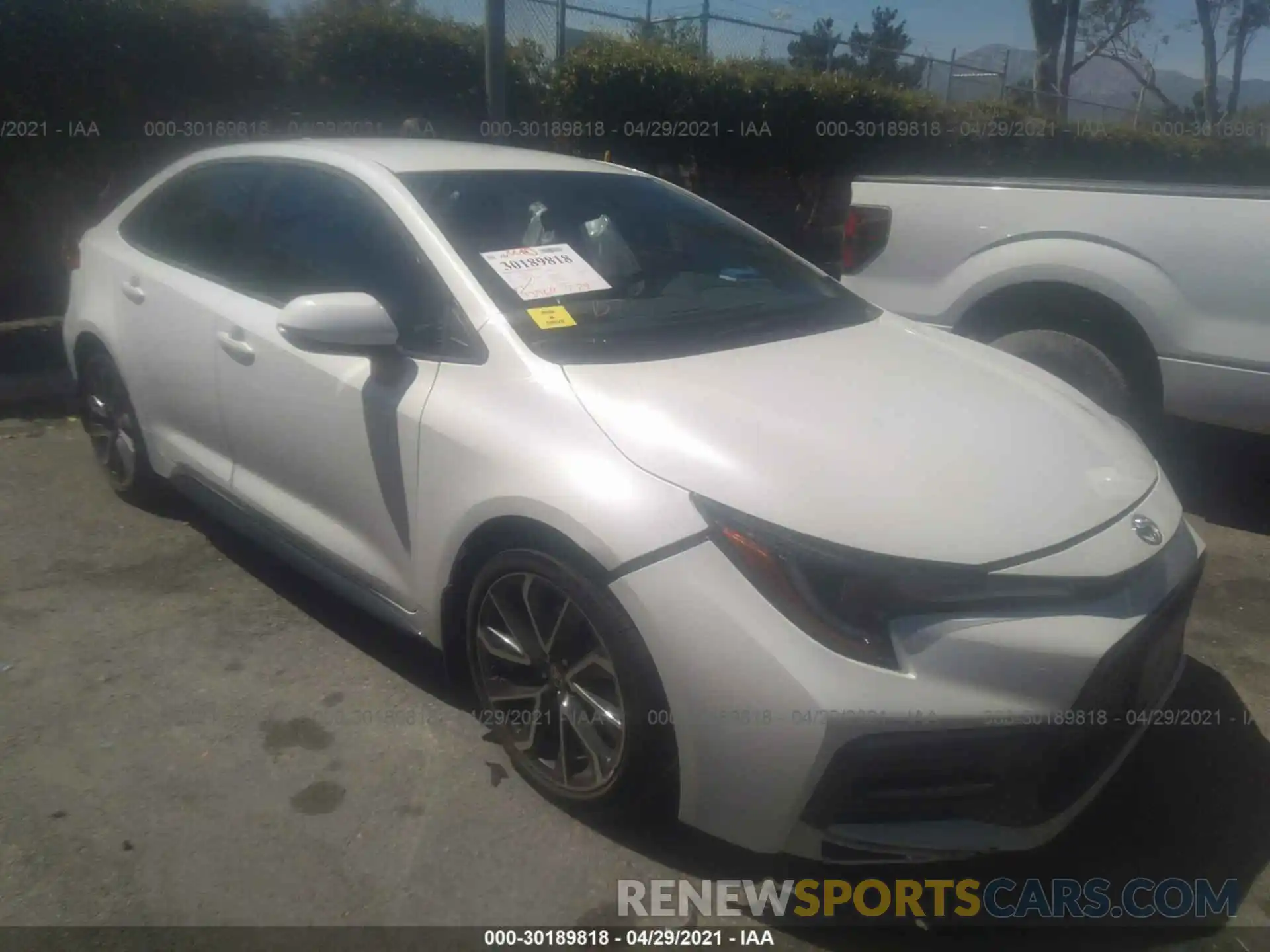 1 Photograph of a damaged car 5YFS4RCEXLP046941 TOYOTA COROLLA 2020