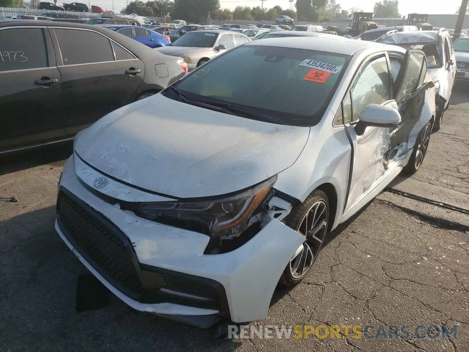 2 Photograph of a damaged car 5YFS4RCEXLP047071 TOYOTA COROLLA 2020