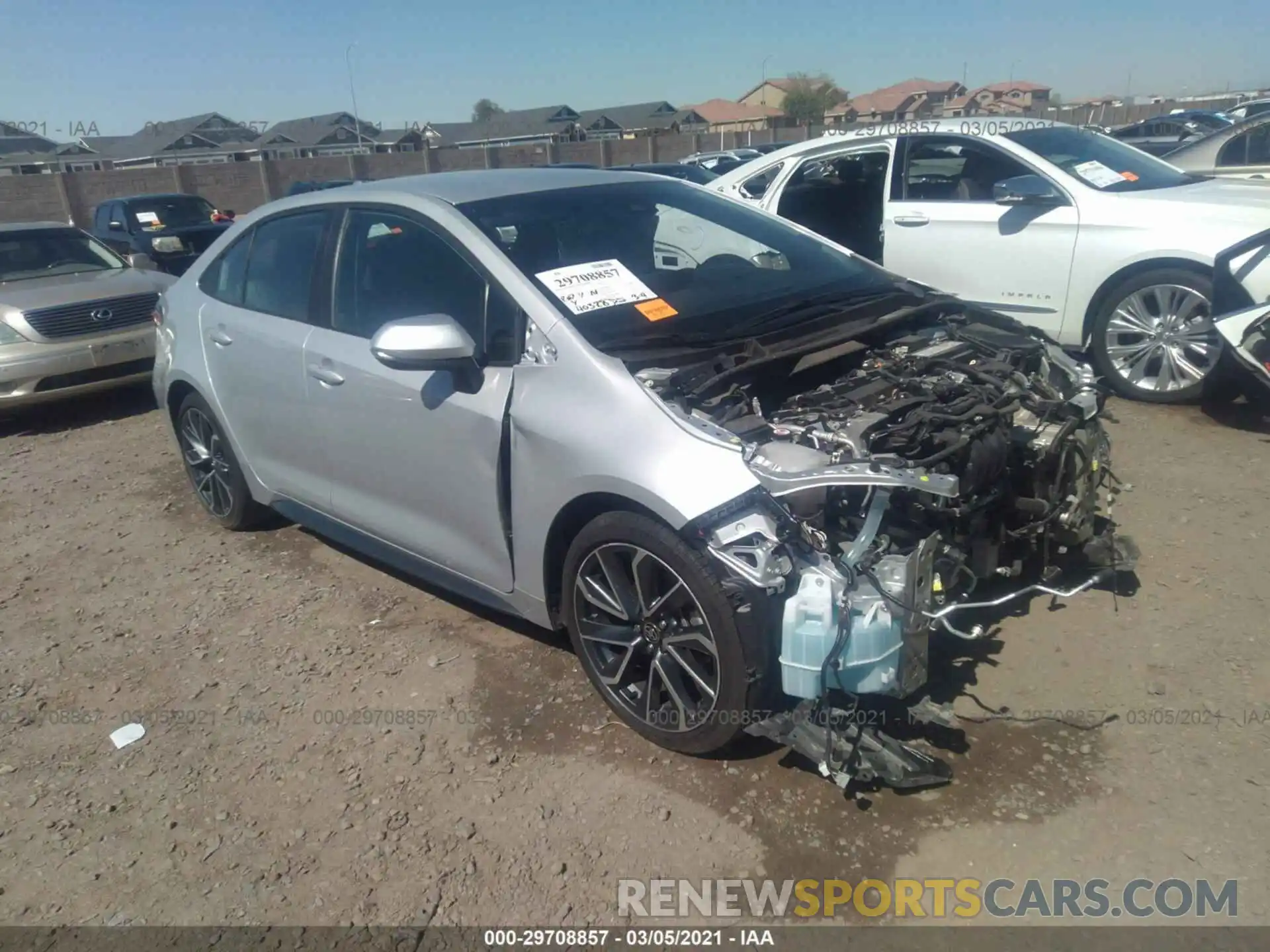 1 Photograph of a damaged car 5YFS4RCEXLP049113 TOYOTA COROLLA 2020