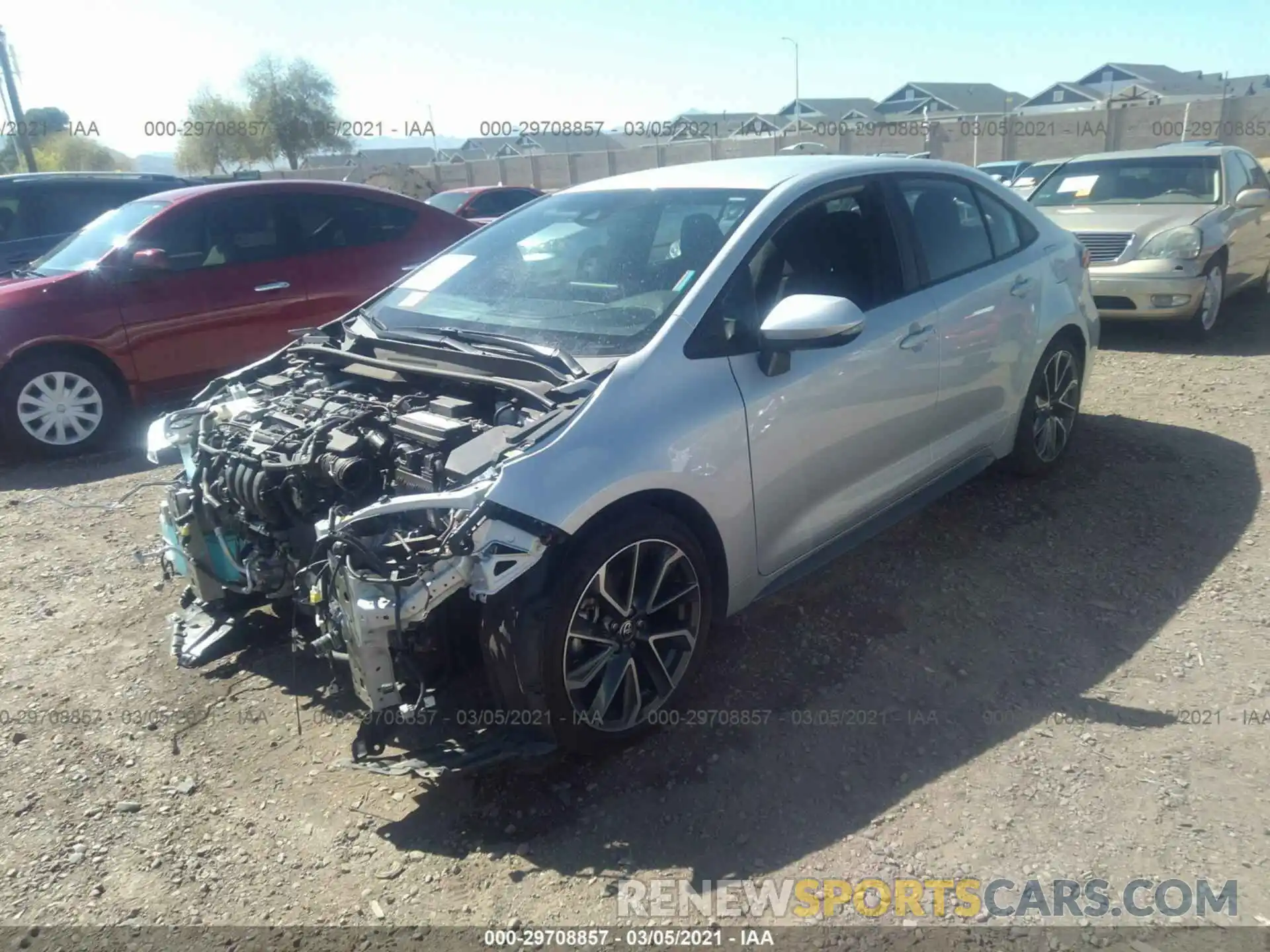 2 Photograph of a damaged car 5YFS4RCEXLP049113 TOYOTA COROLLA 2020