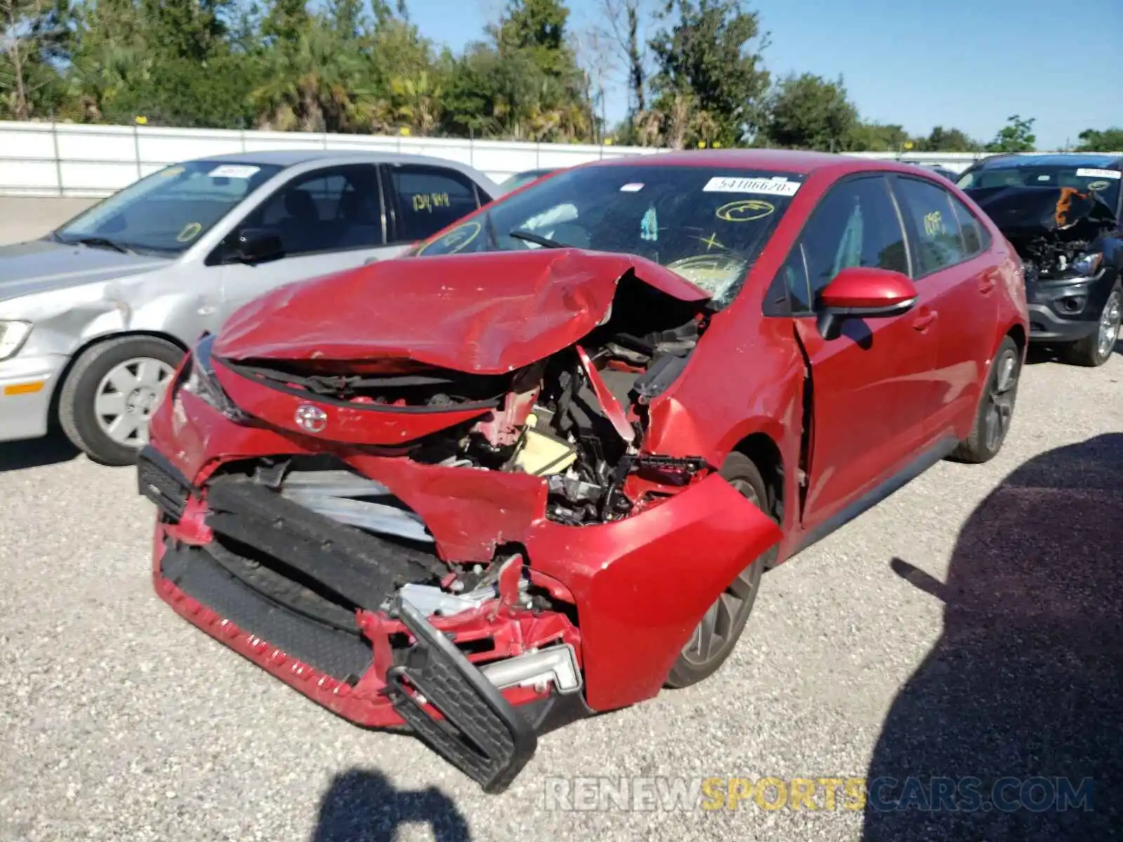 2 Photograph of a damaged car 5YFS4RCEXLP049144 TOYOTA COROLLA 2020