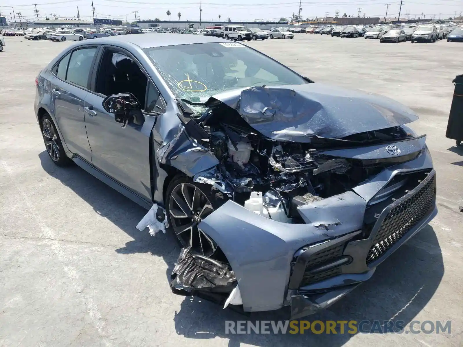 1 Photograph of a damaged car 5YFS4RCEXLP049158 TOYOTA COROLLA 2020