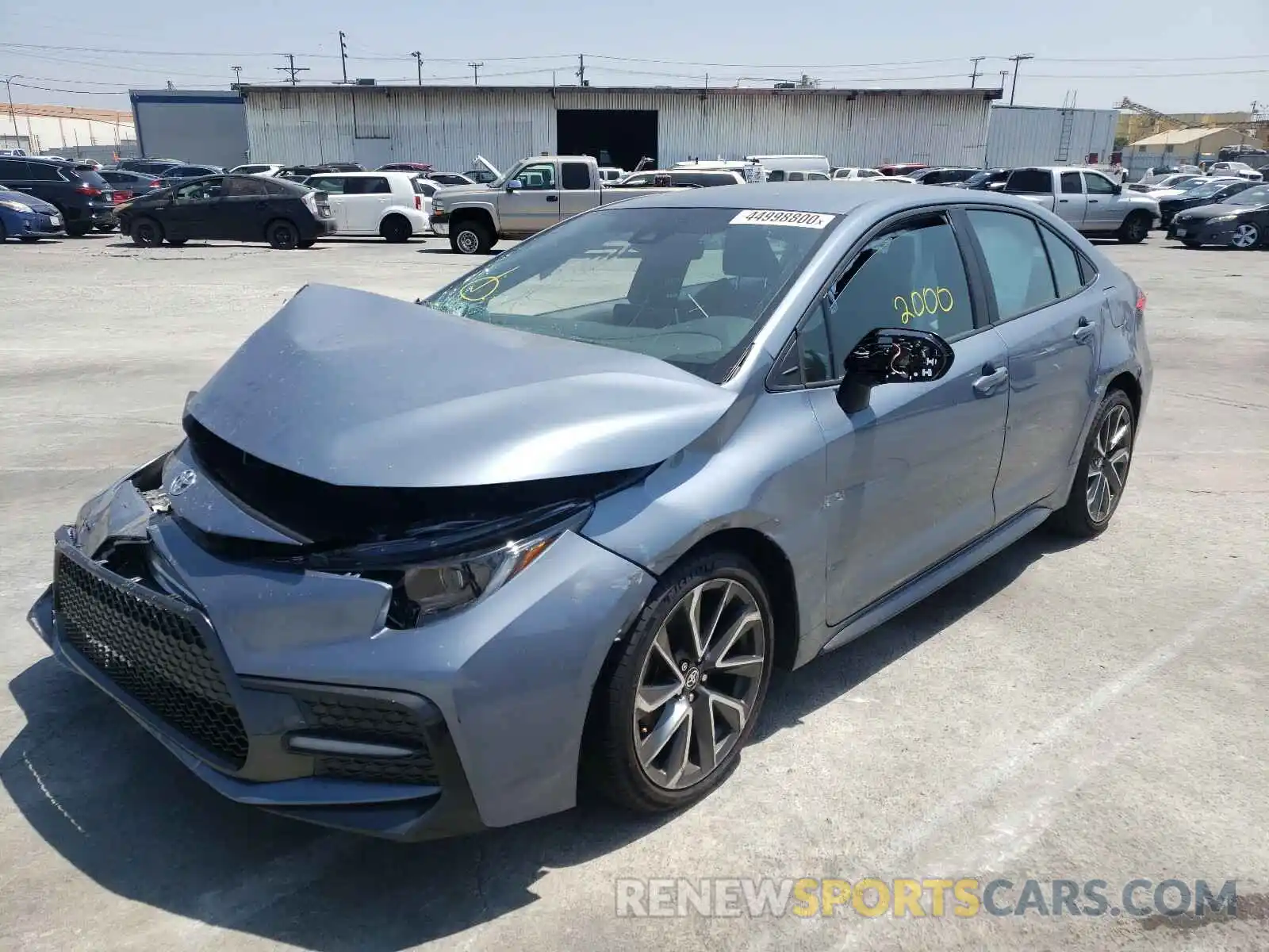 2 Photograph of a damaged car 5YFS4RCEXLP049158 TOYOTA COROLLA 2020