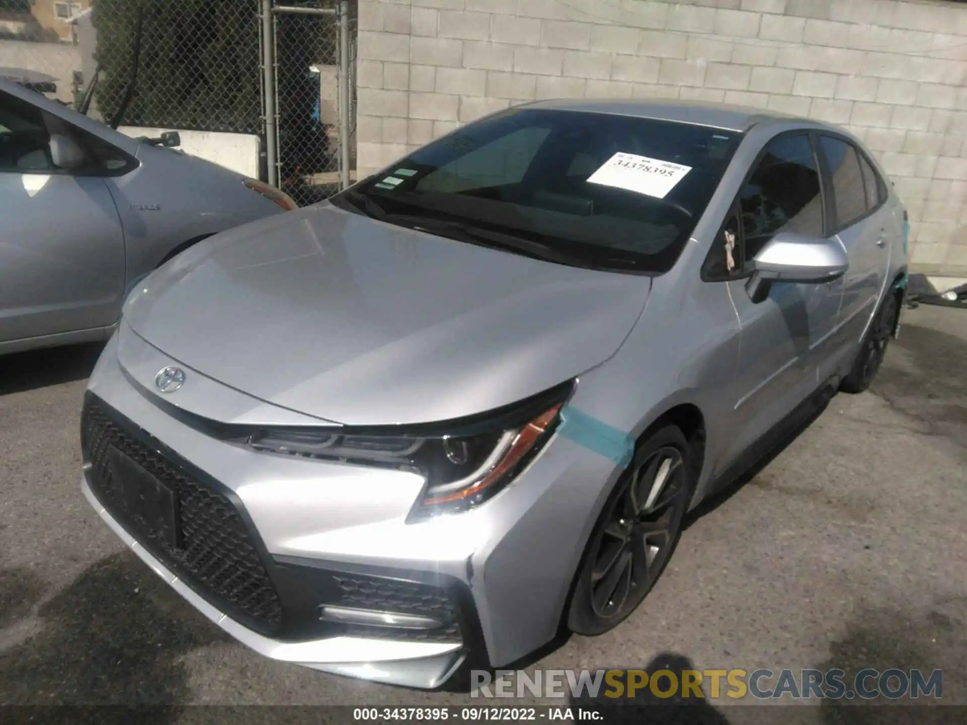 2 Photograph of a damaged car 5YFS4RCEXLP050357 TOYOTA COROLLA 2020