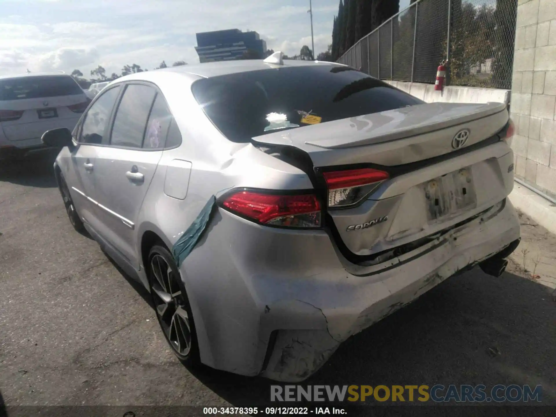 3 Photograph of a damaged car 5YFS4RCEXLP050357 TOYOTA COROLLA 2020