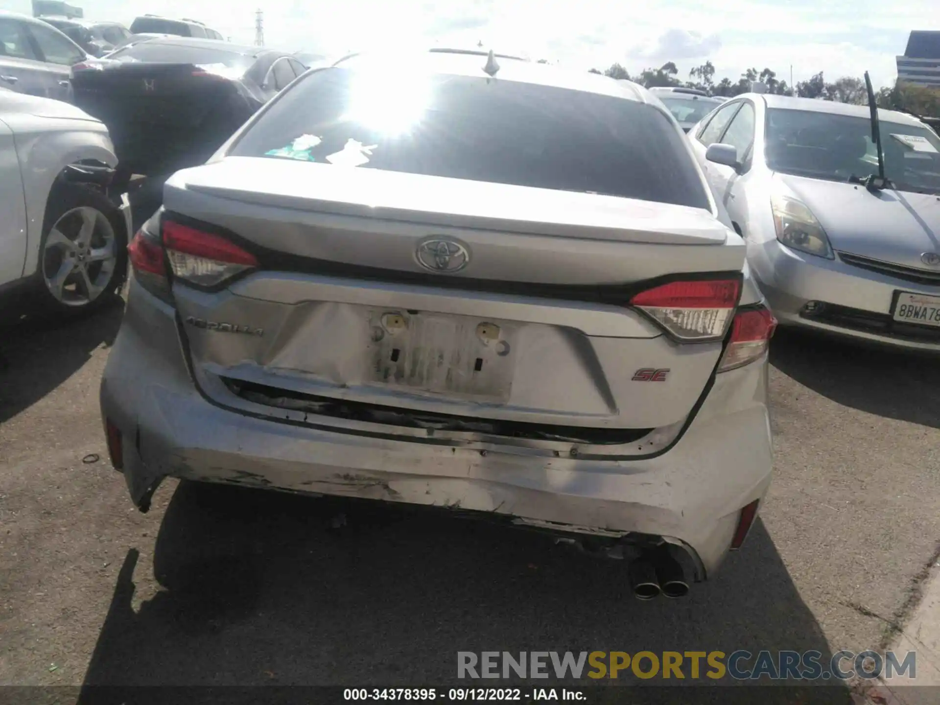 6 Photograph of a damaged car 5YFS4RCEXLP050357 TOYOTA COROLLA 2020