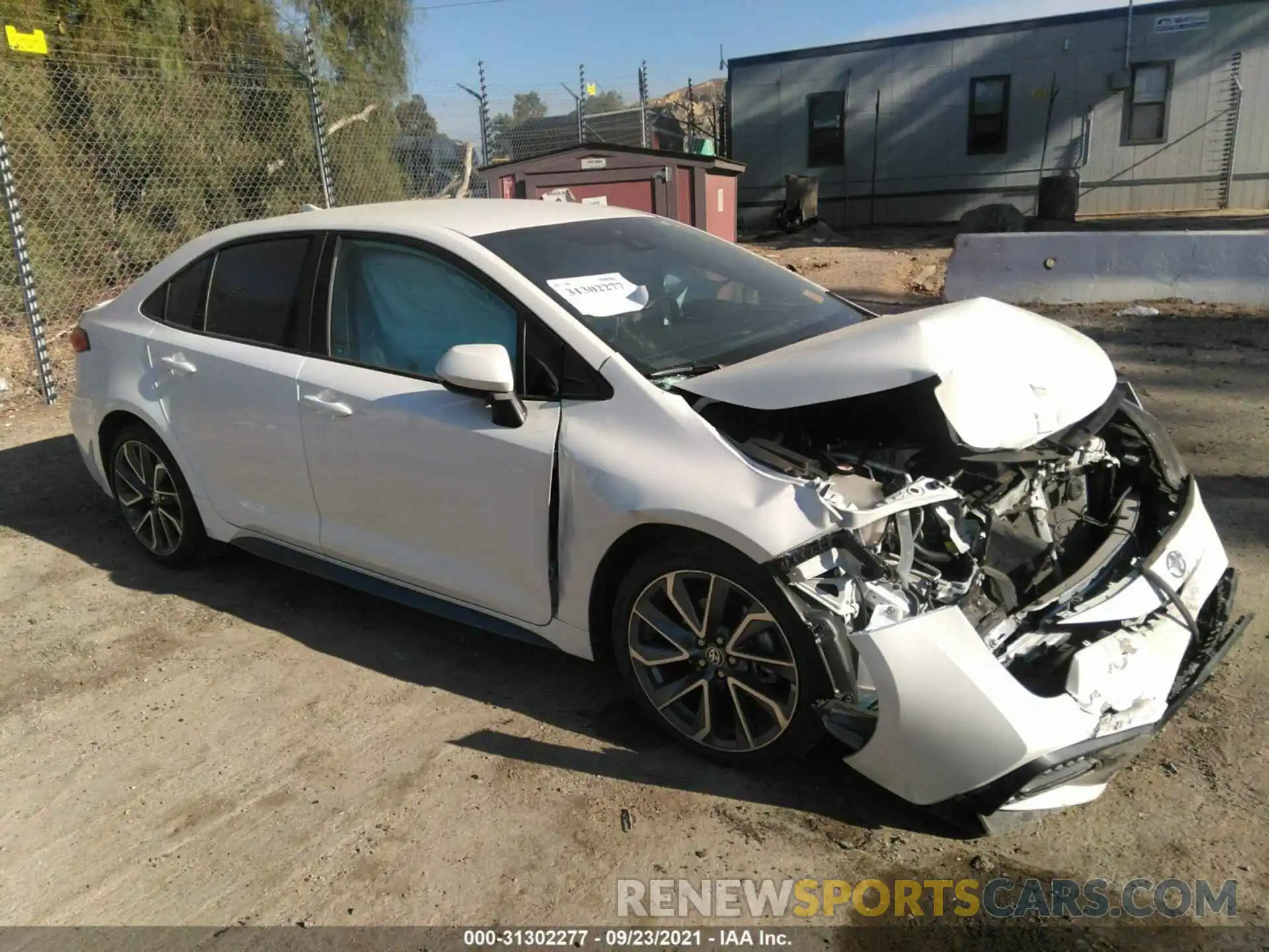 1 Photograph of a damaged car 5YFS4RCEXLP052934 TOYOTA COROLLA 2020