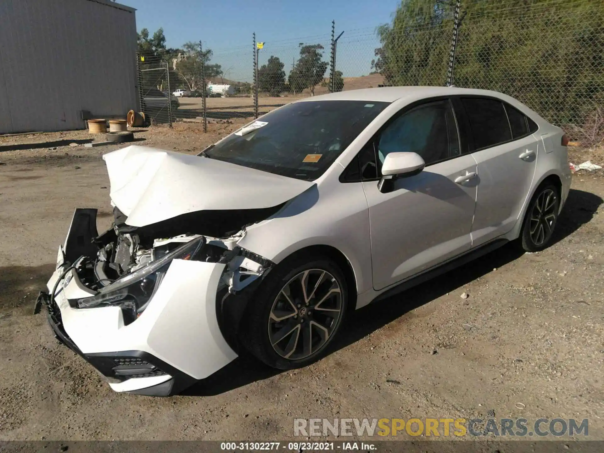 2 Photograph of a damaged car 5YFS4RCEXLP052934 TOYOTA COROLLA 2020