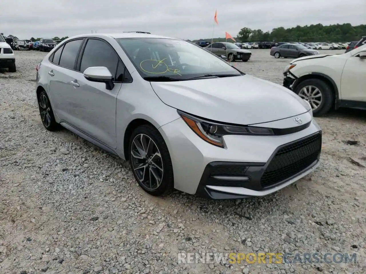 1 Photograph of a damaged car 5YFS4RCEXLP053422 TOYOTA COROLLA 2020