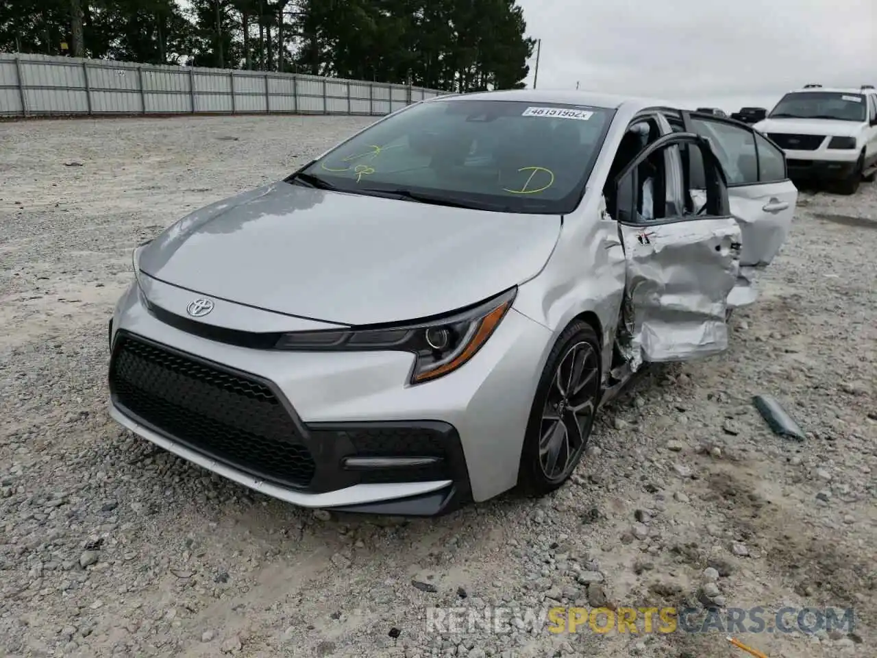 2 Photograph of a damaged car 5YFS4RCEXLP053422 TOYOTA COROLLA 2020