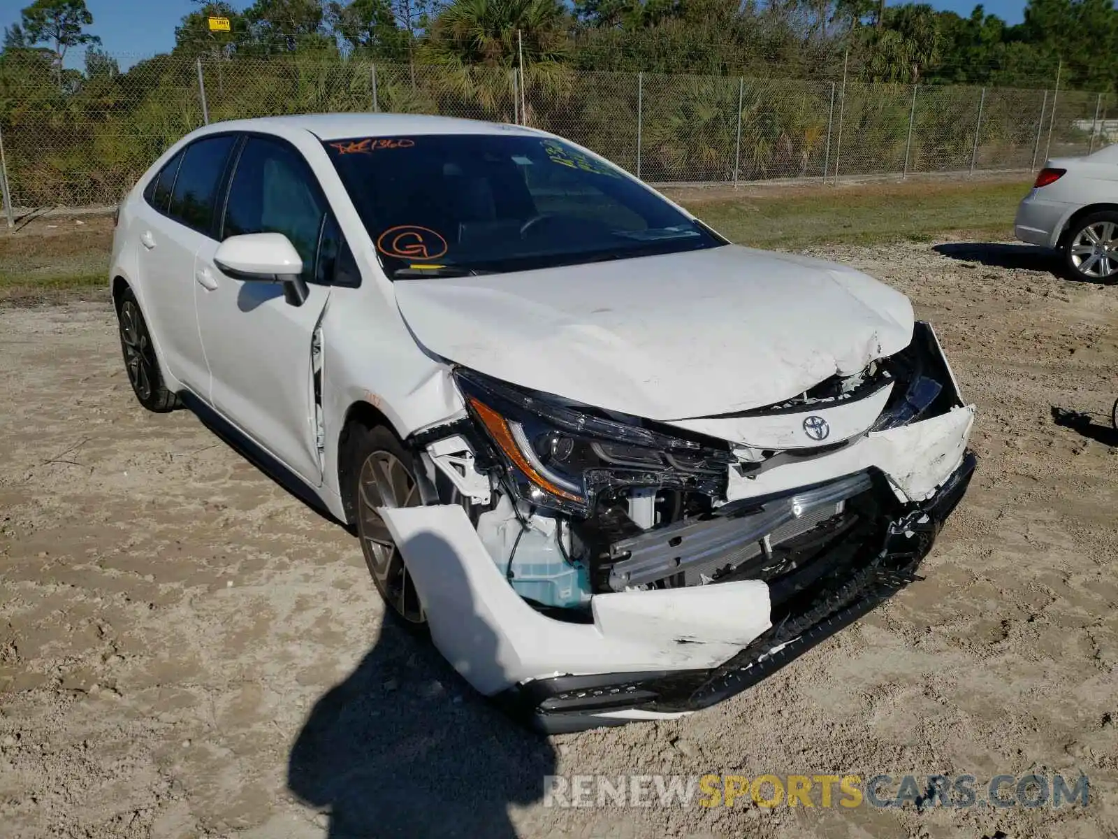 1 Photograph of a damaged car 5YFS4RCEXLP056952 TOYOTA COROLLA 2020