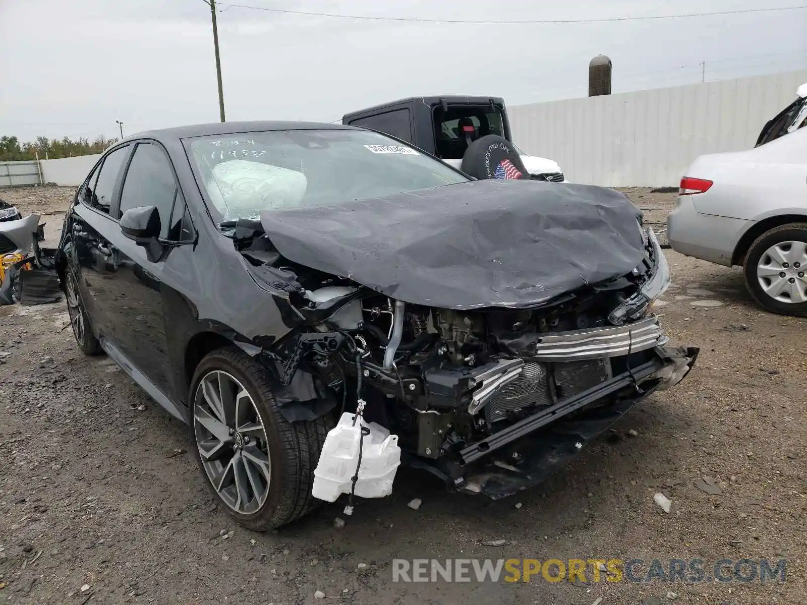 1 Photograph of a damaged car 5YFS4RCEXLP057163 TOYOTA COROLLA 2020