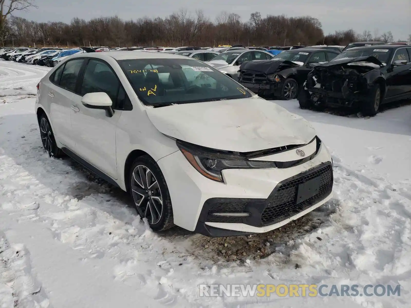 1 Photograph of a damaged car 5YFS4RCEXLP057230 TOYOTA COROLLA 2020