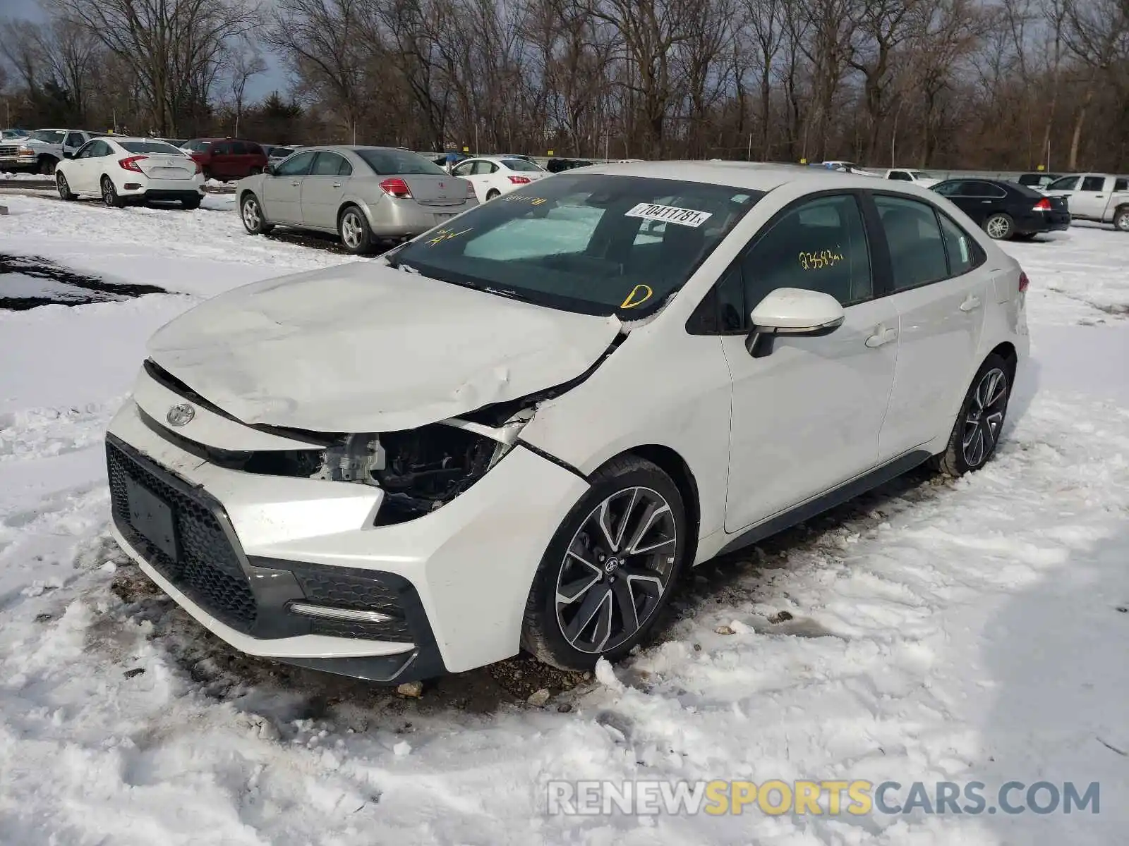 2 Photograph of a damaged car 5YFS4RCEXLP057230 TOYOTA COROLLA 2020